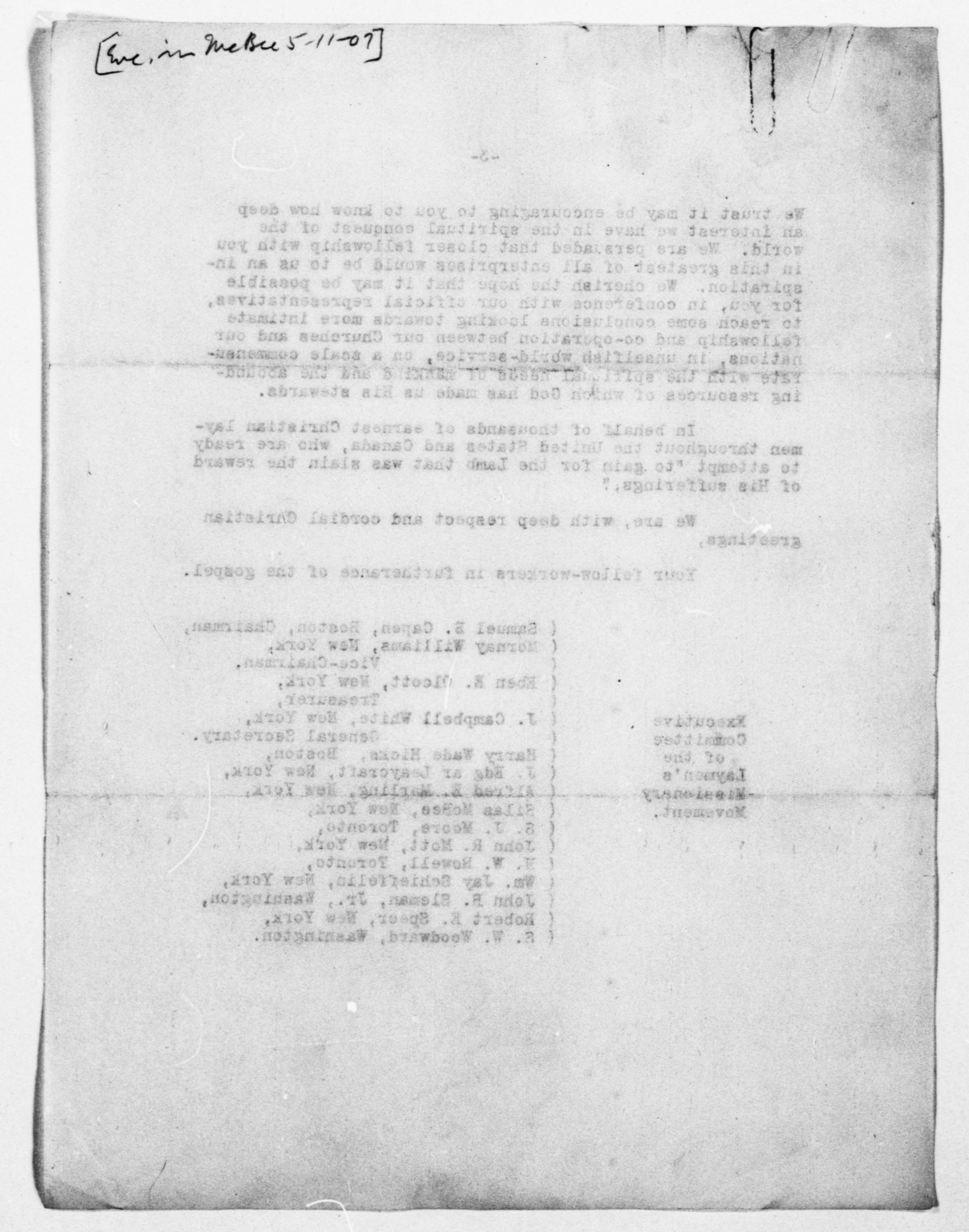 Scanned image of the current content page