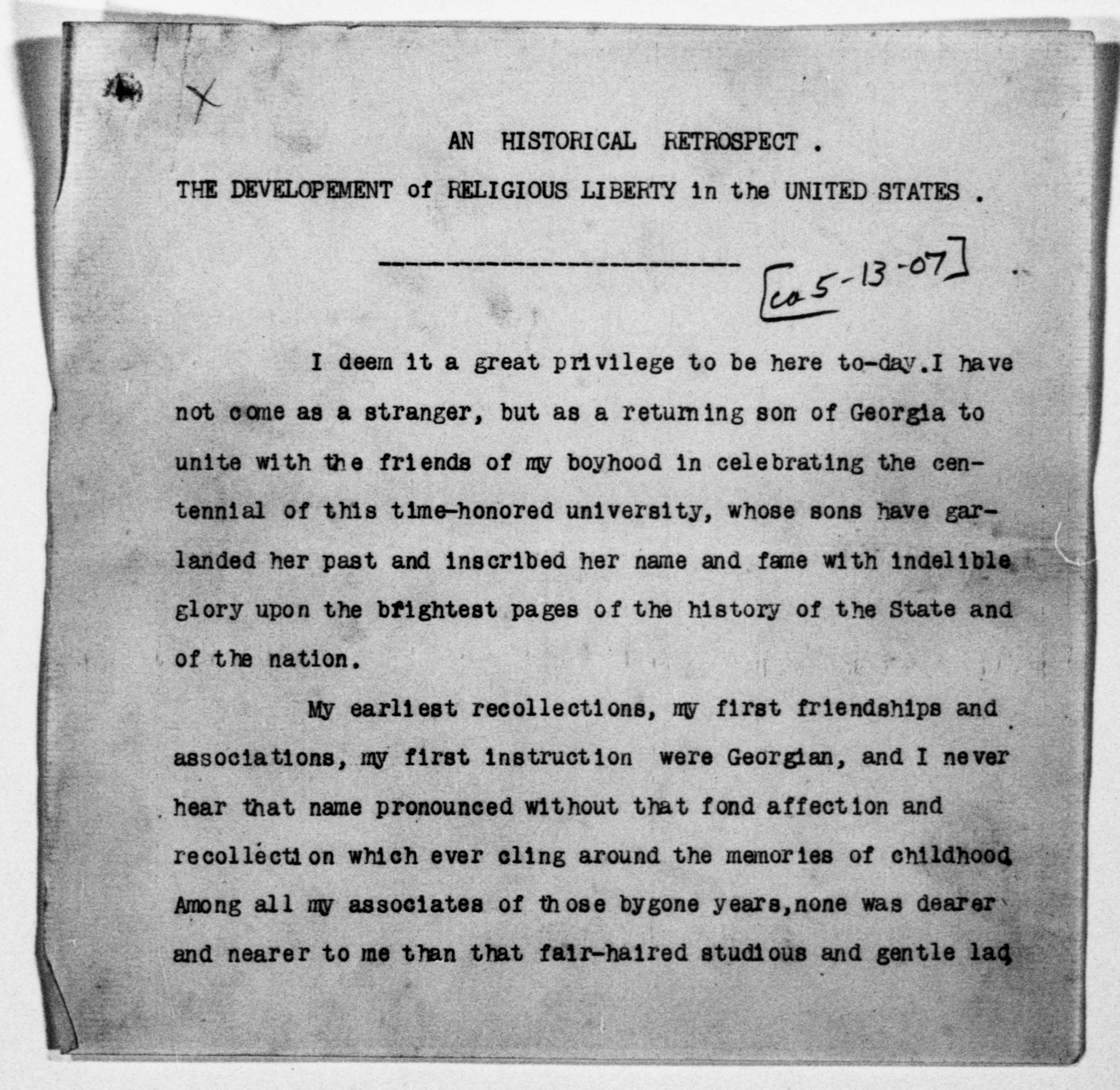 Scanned image of the current content page