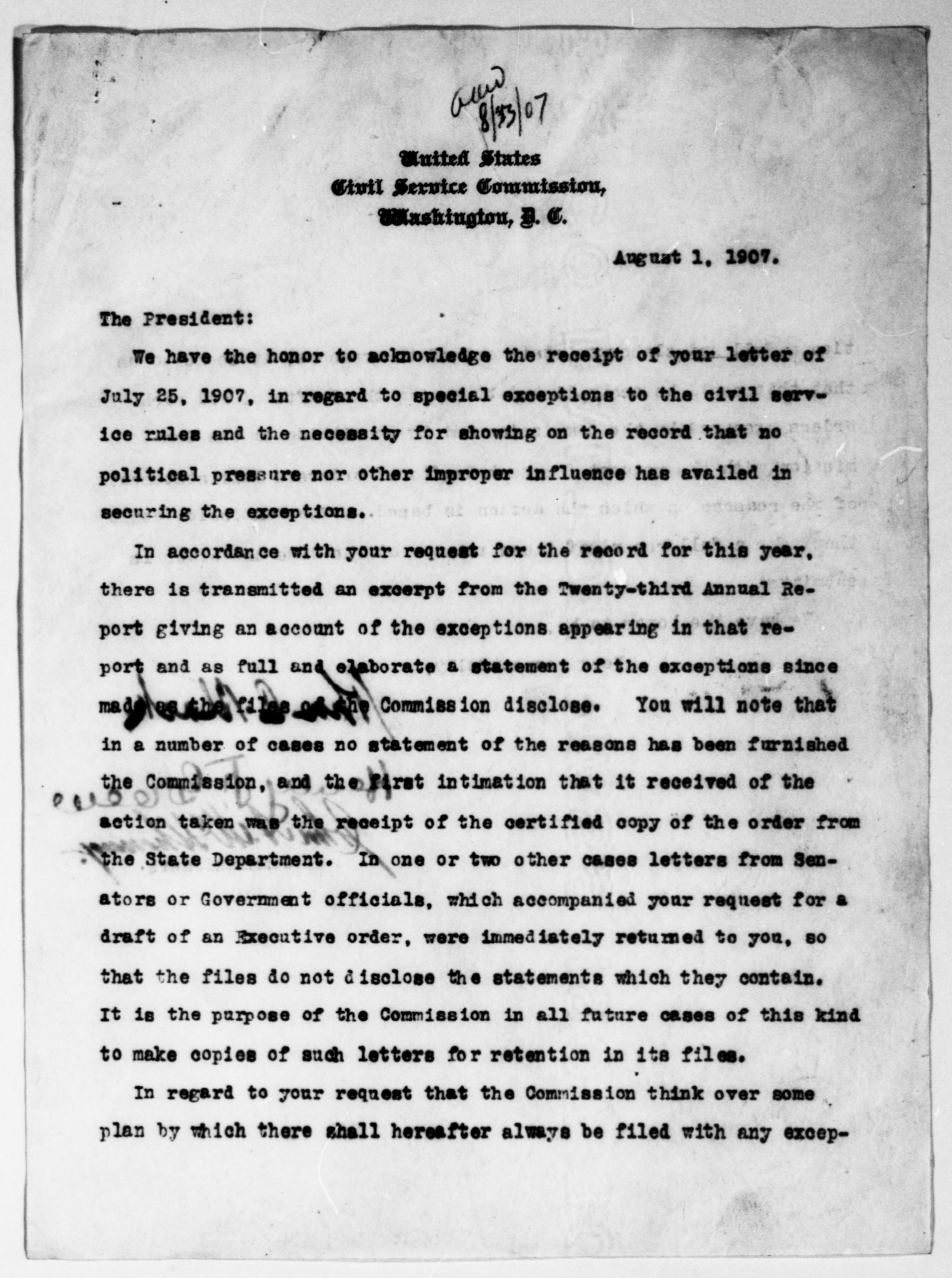 Scanned image of the current content page