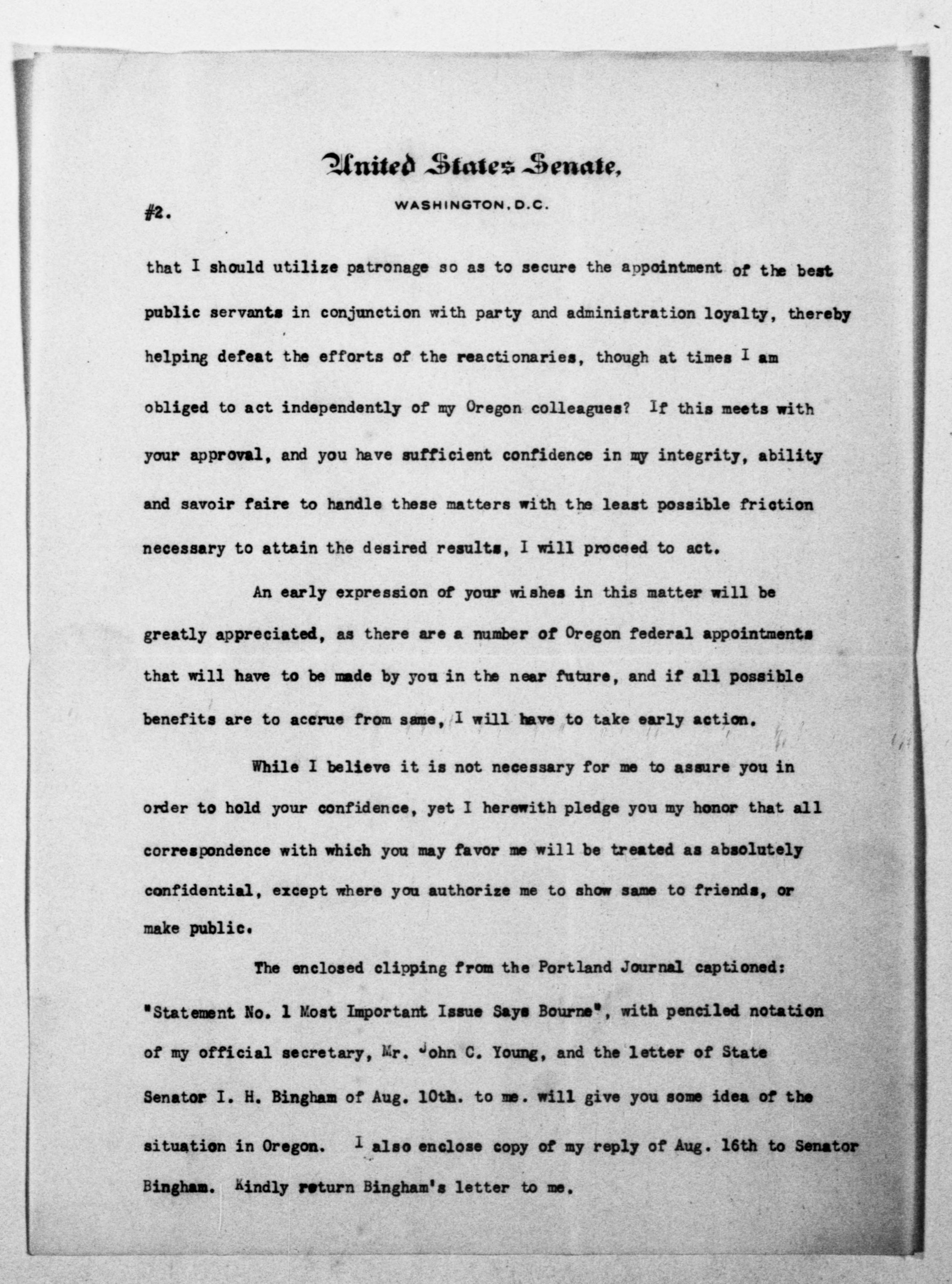 Scanned image of the current content page