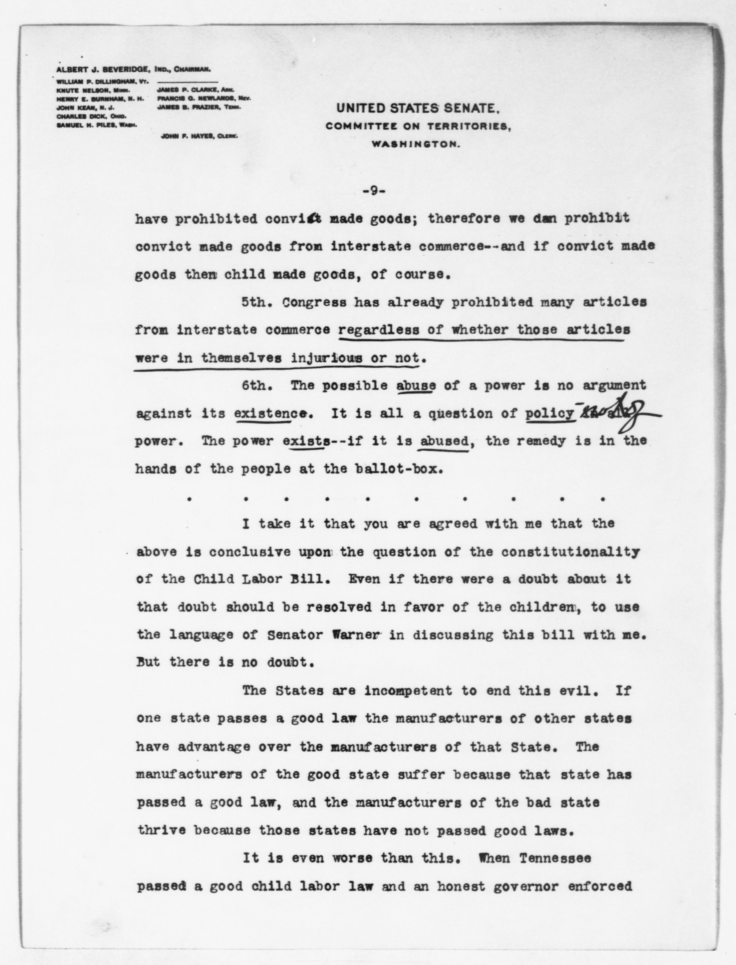 Scanned image of the current content page