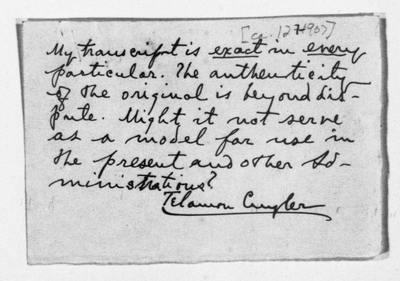 Scanned image of the current content page