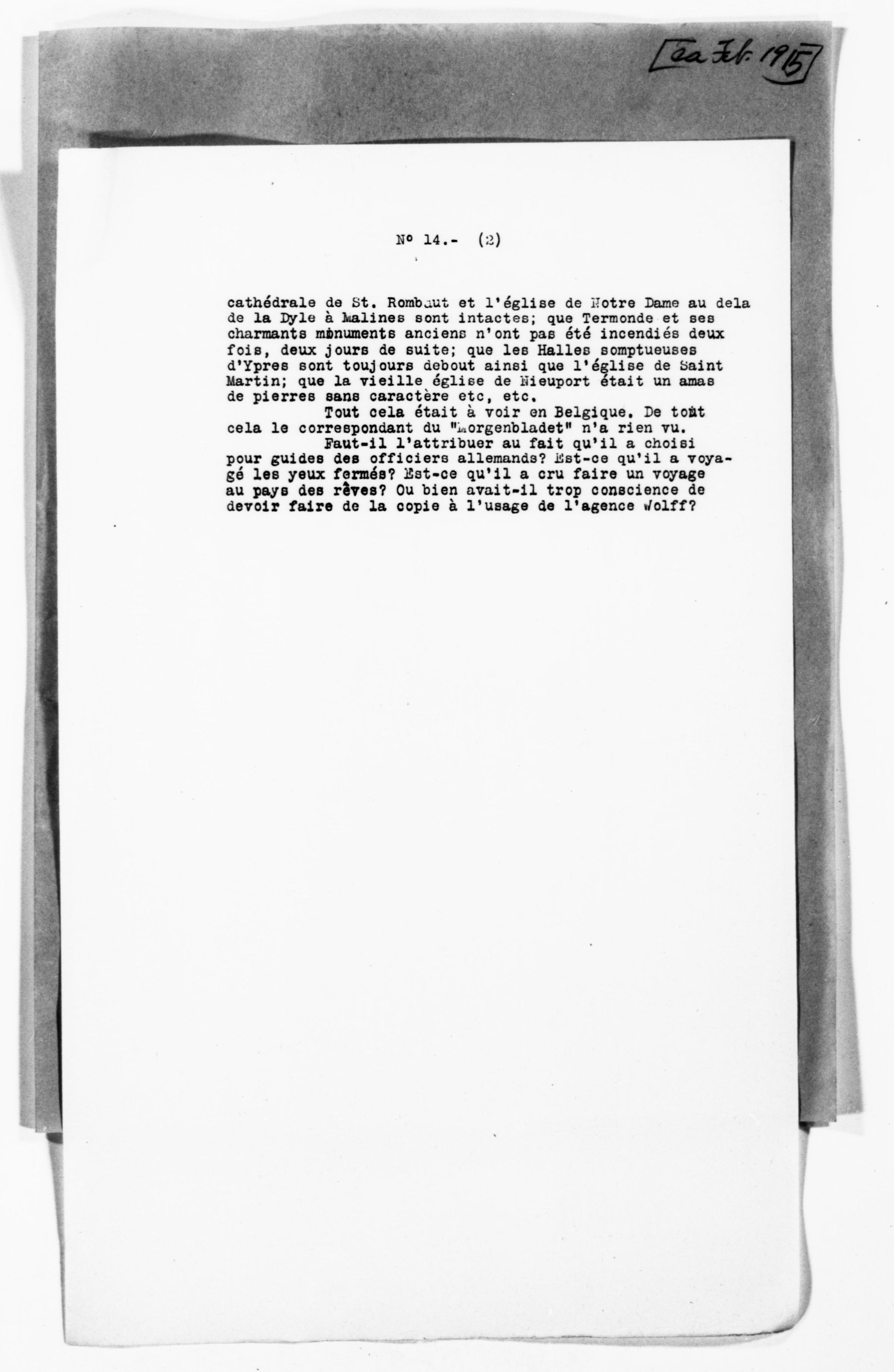 Scanned image of the current content page