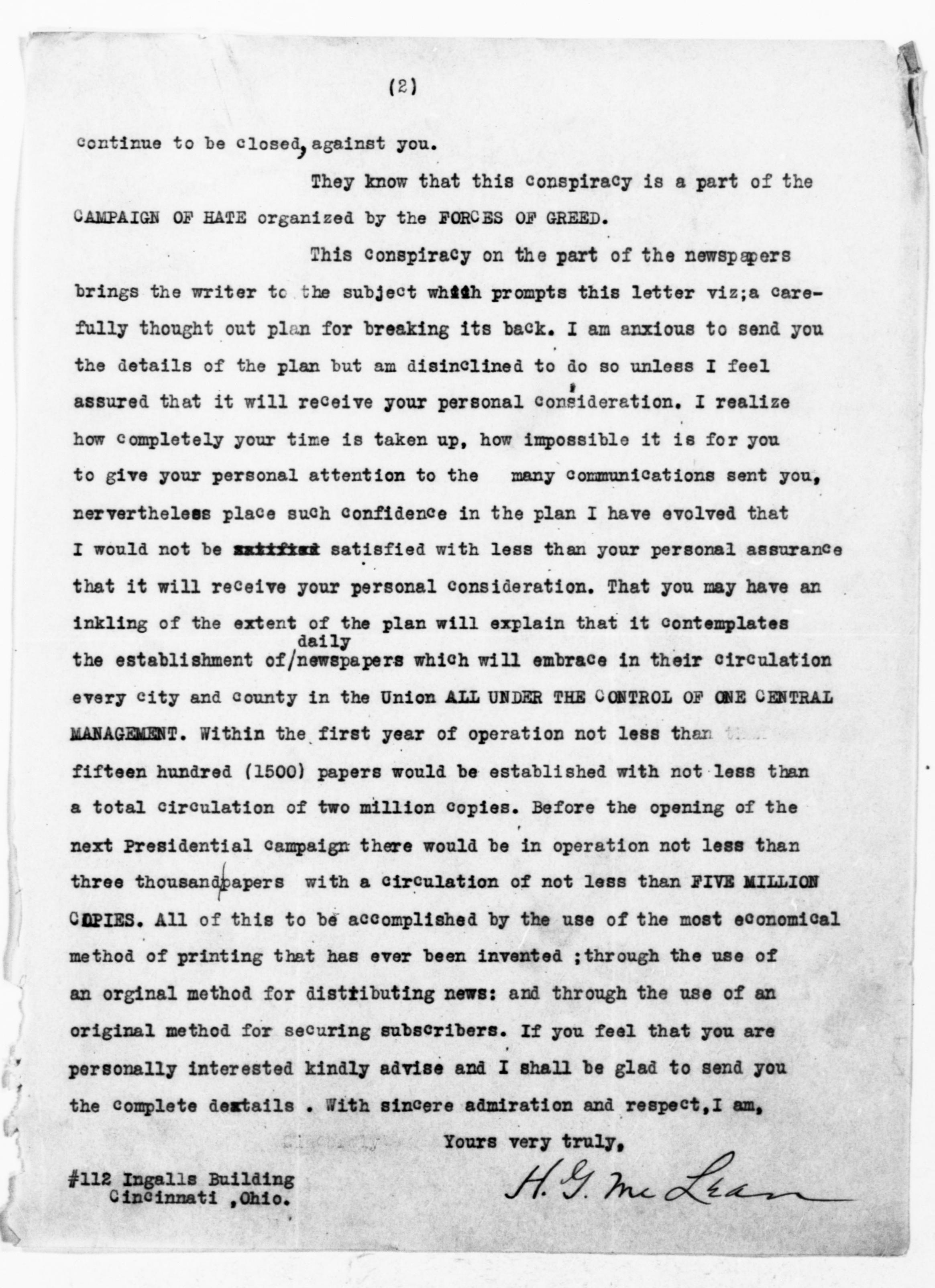 Scanned image of the current content page