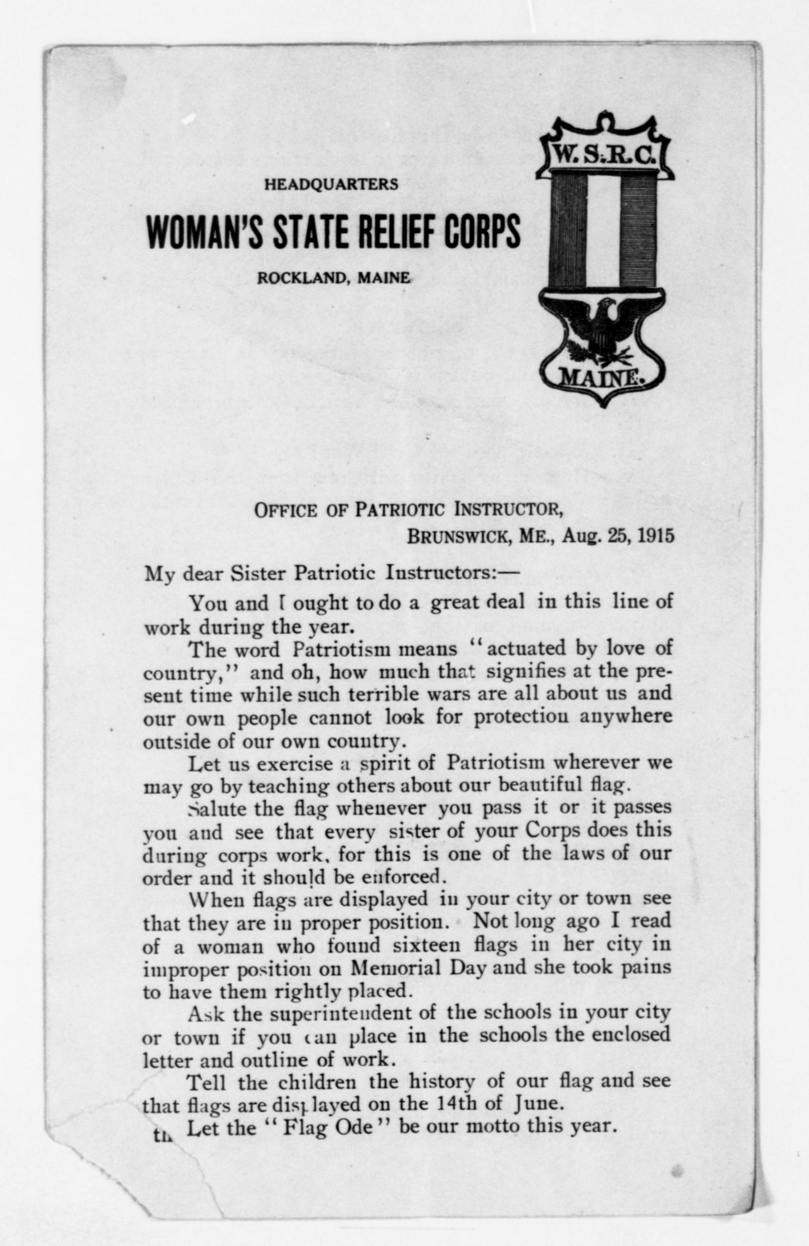 Scanned image of the current content page