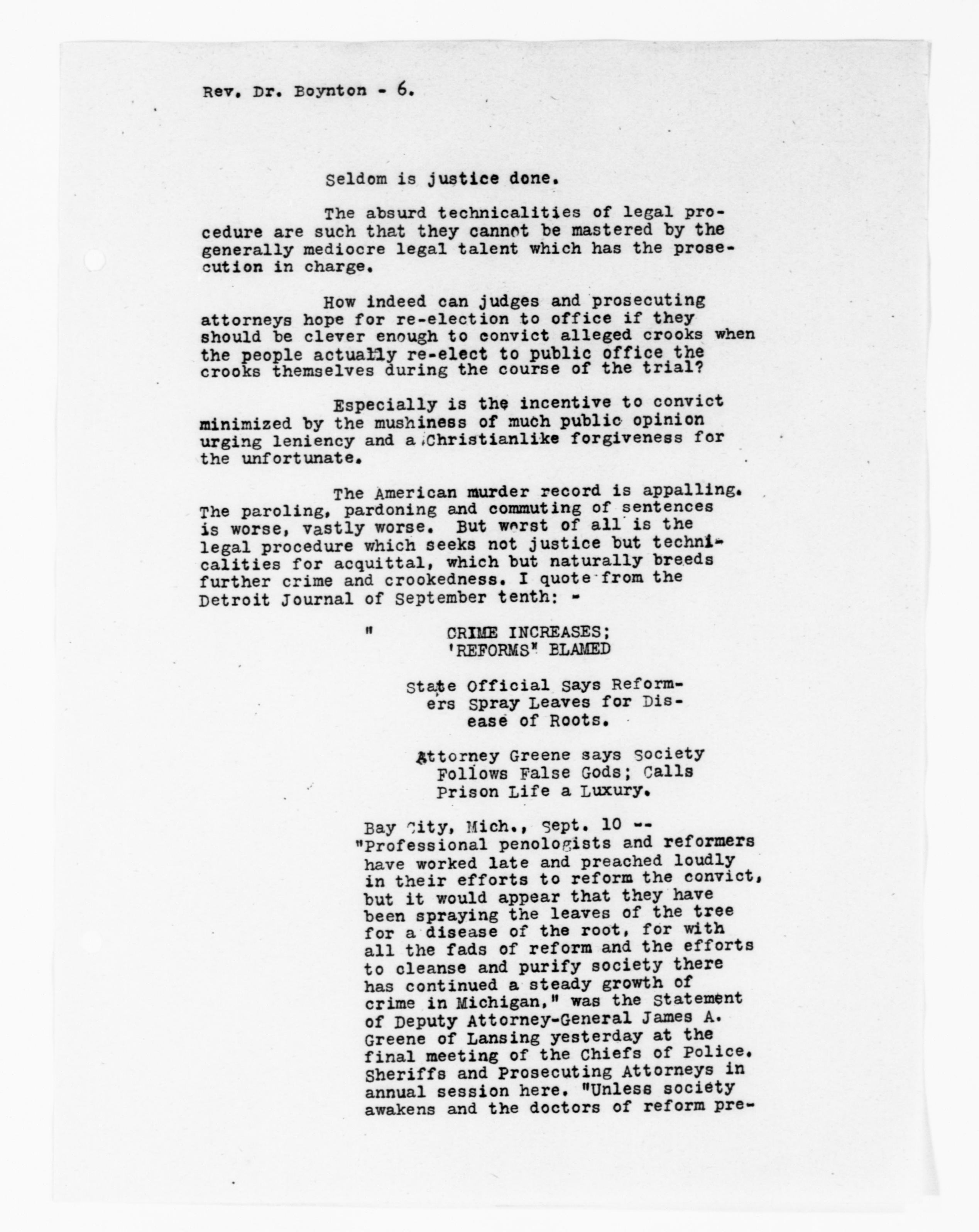 Scanned image of the current content page