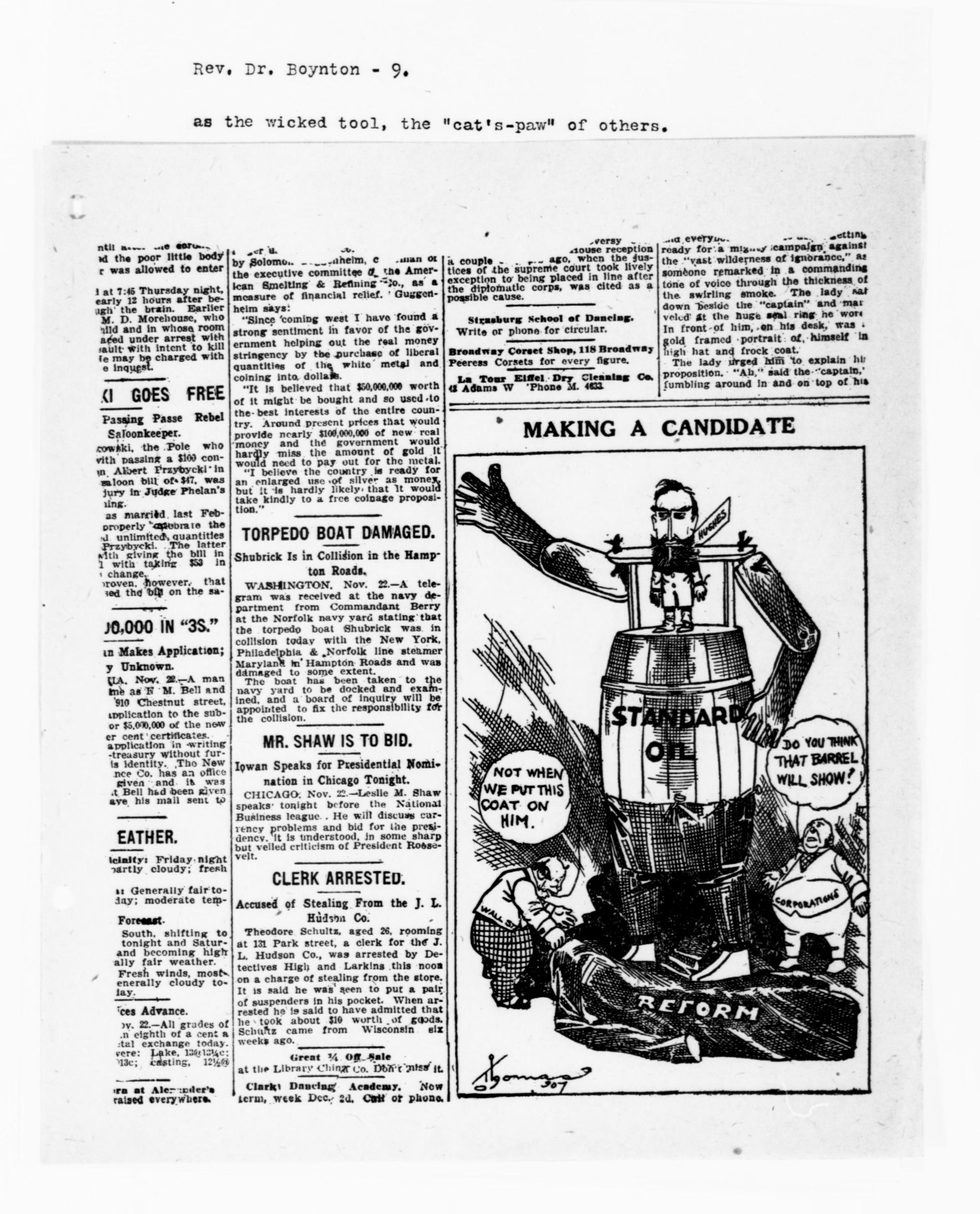 Scanned image of the current content page