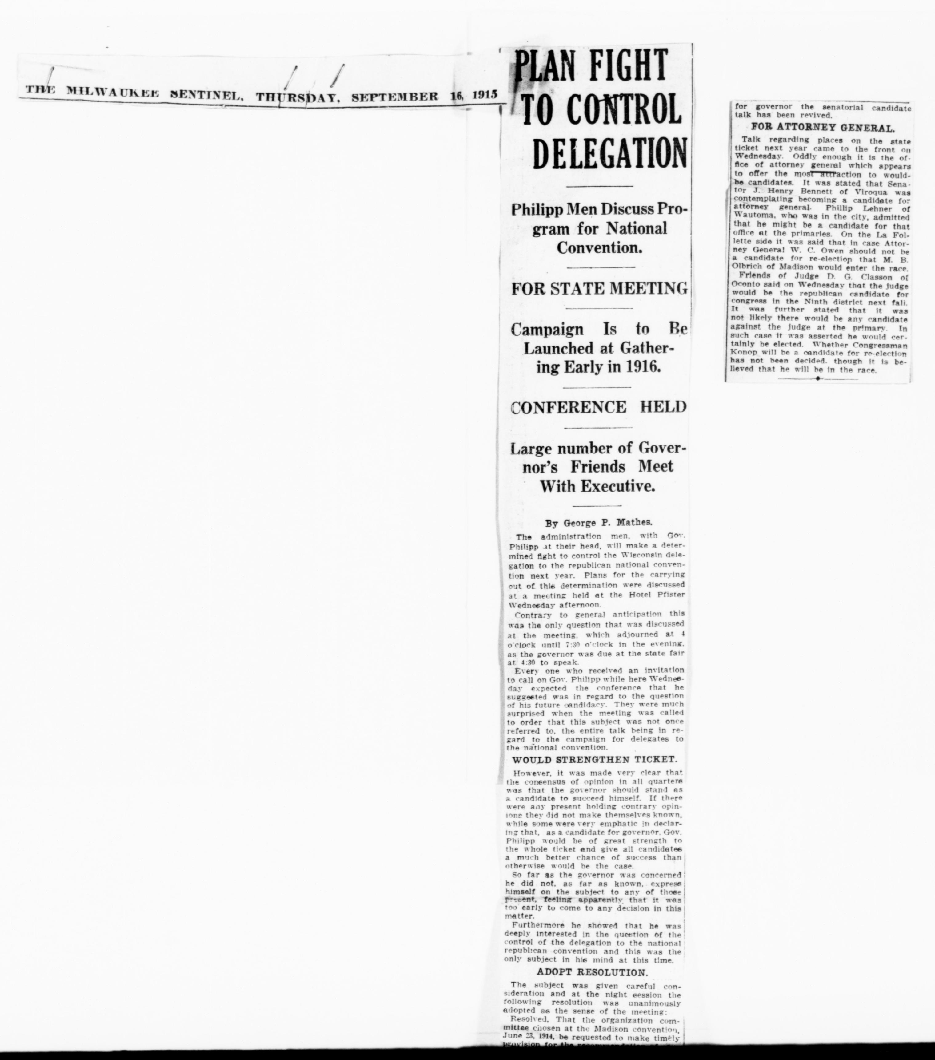 Scanned image of the current content page