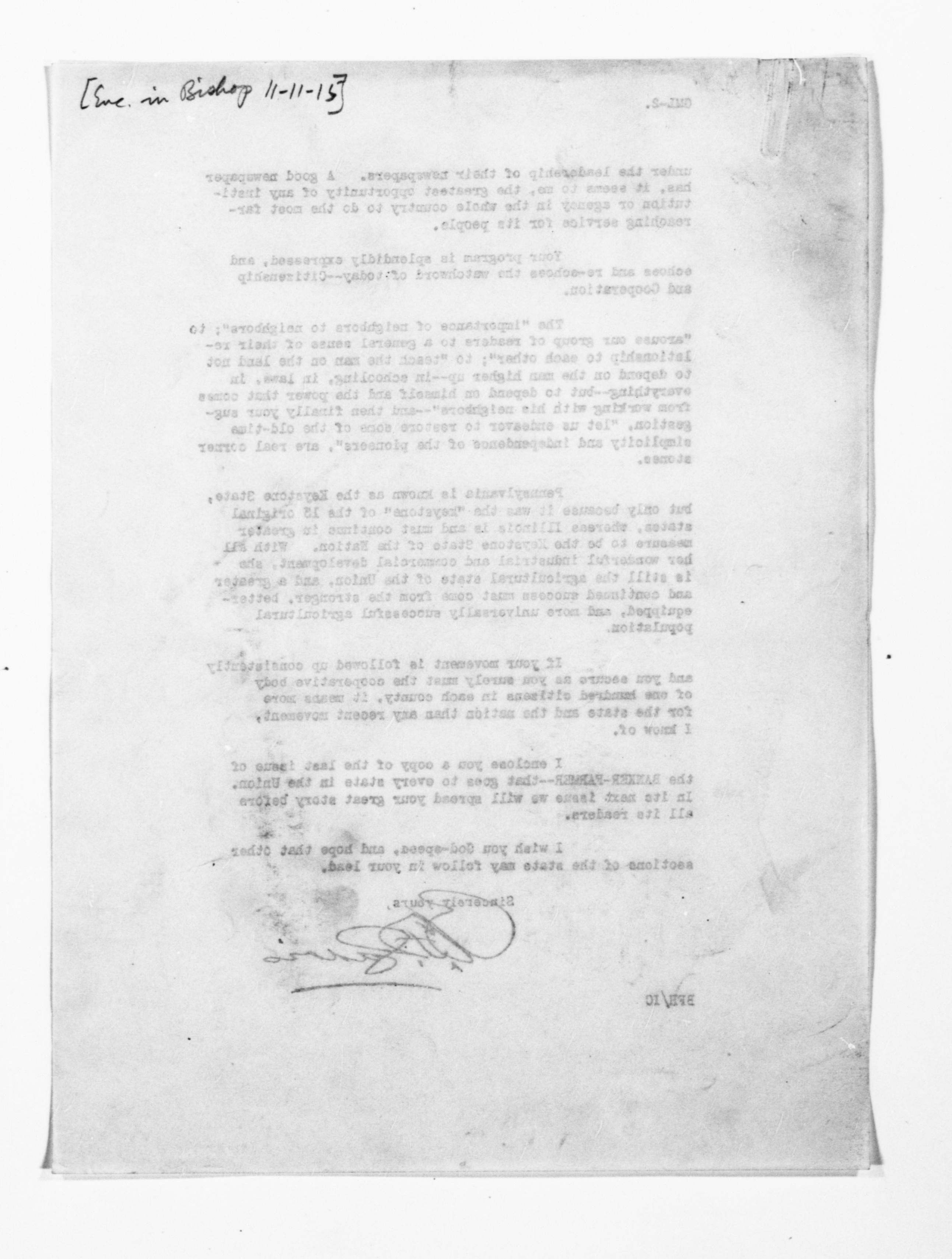 Scanned image of the current content page