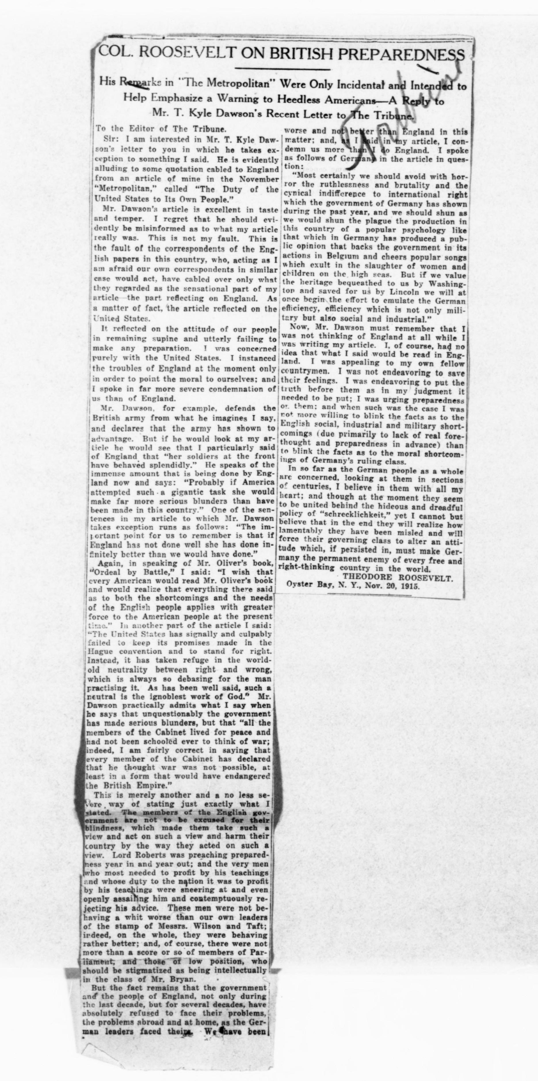 Scanned image of the current content page