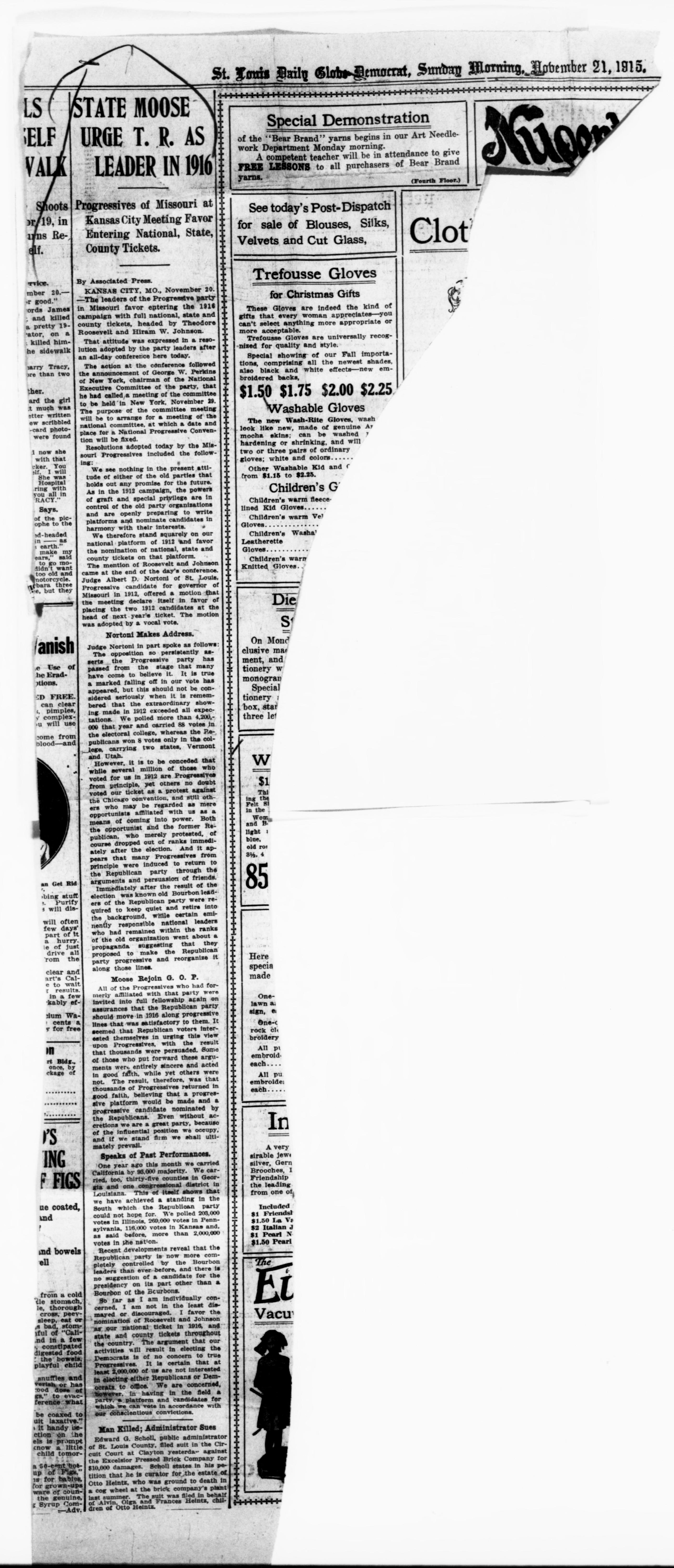 Scanned image of the current content page