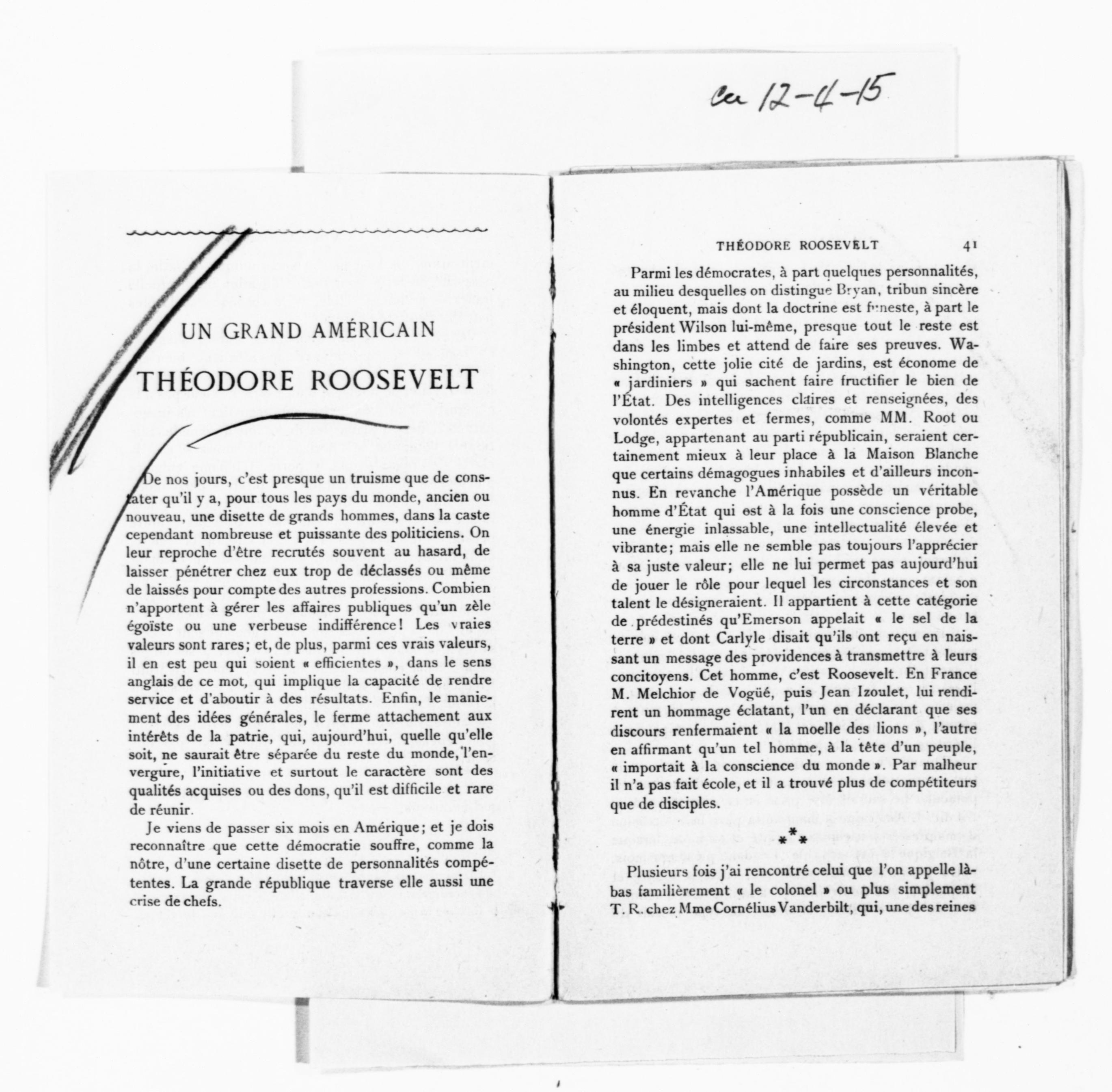 Scanned image of the current content page