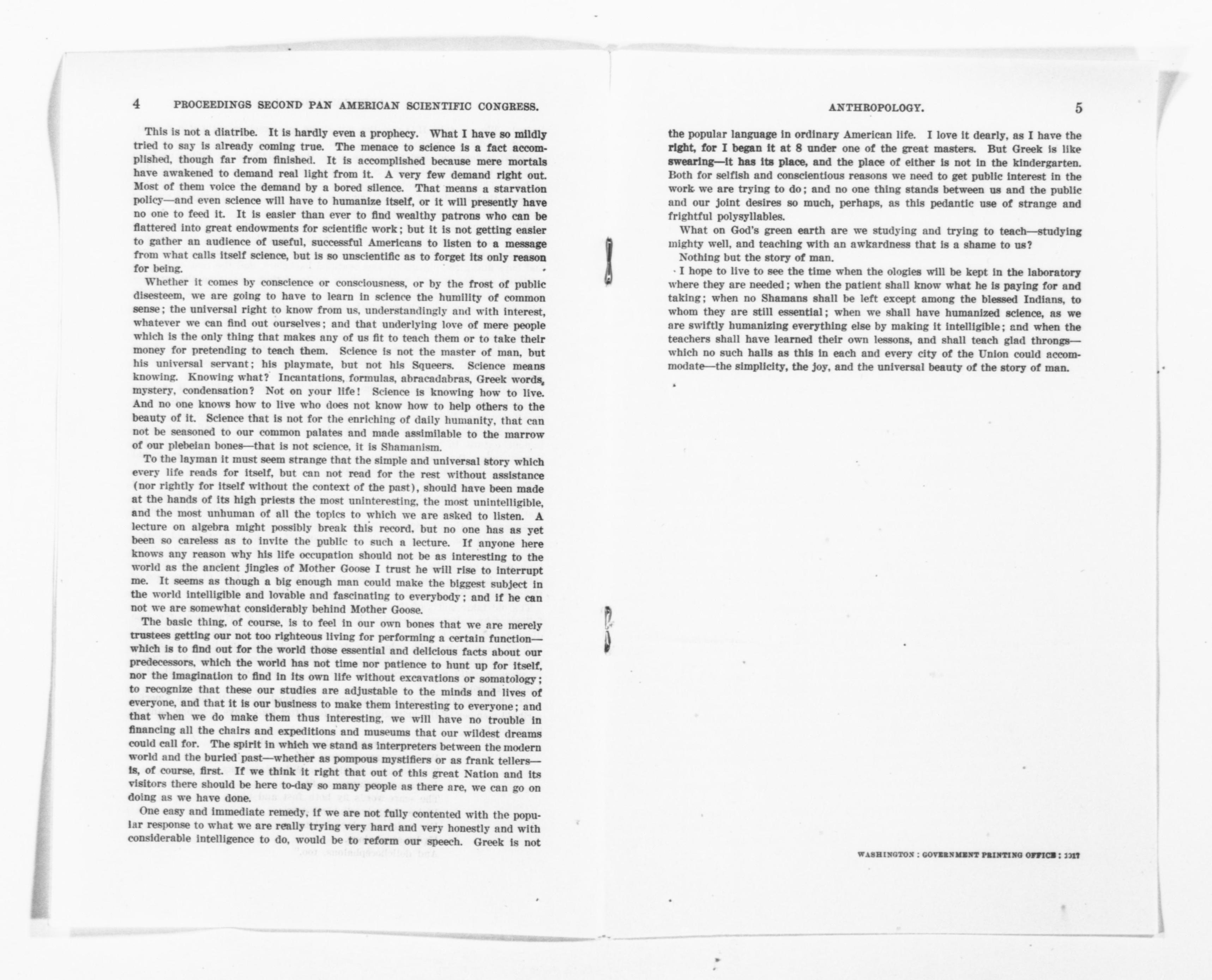 Scanned image of the current content page