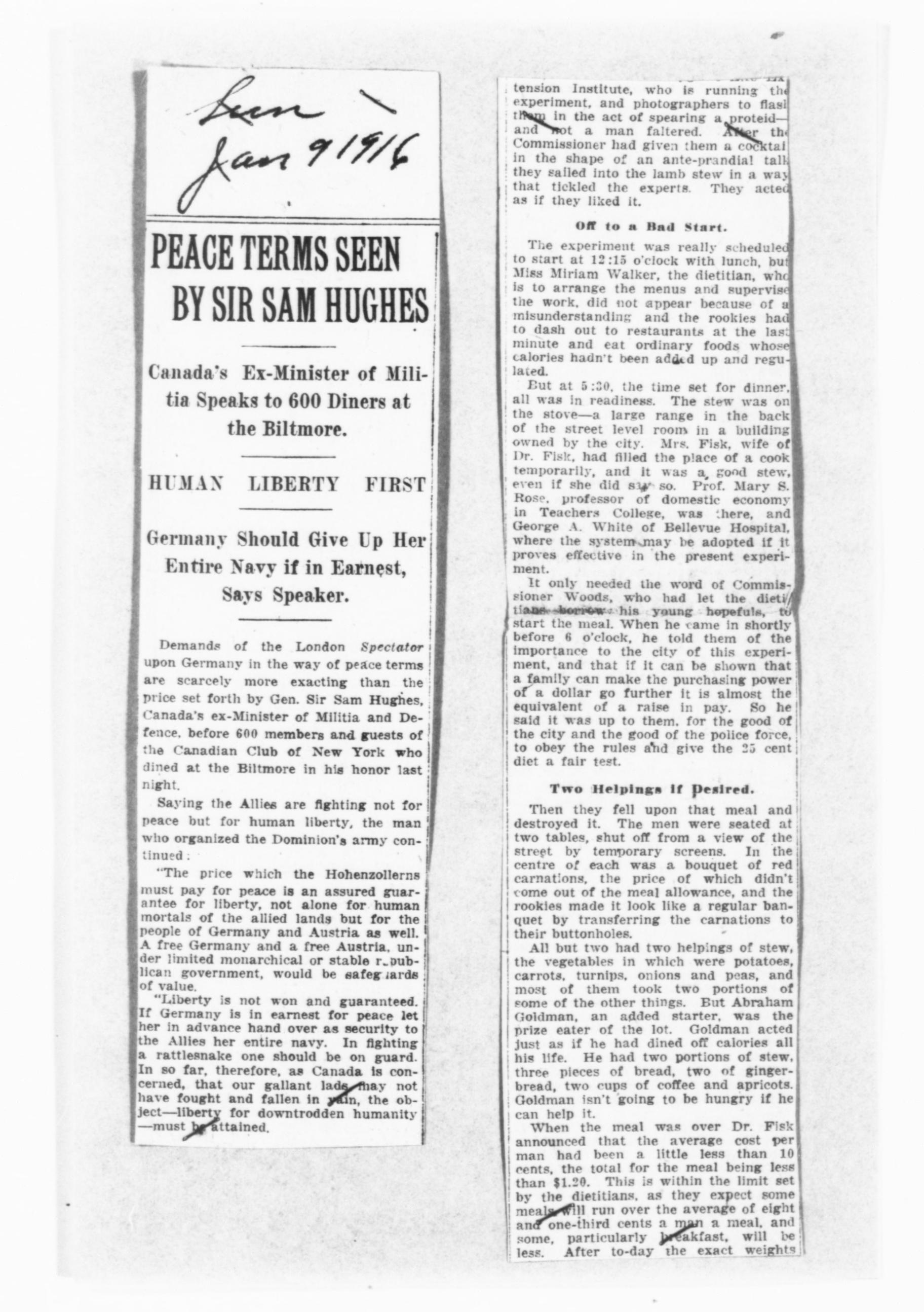 Scanned image of the current content page