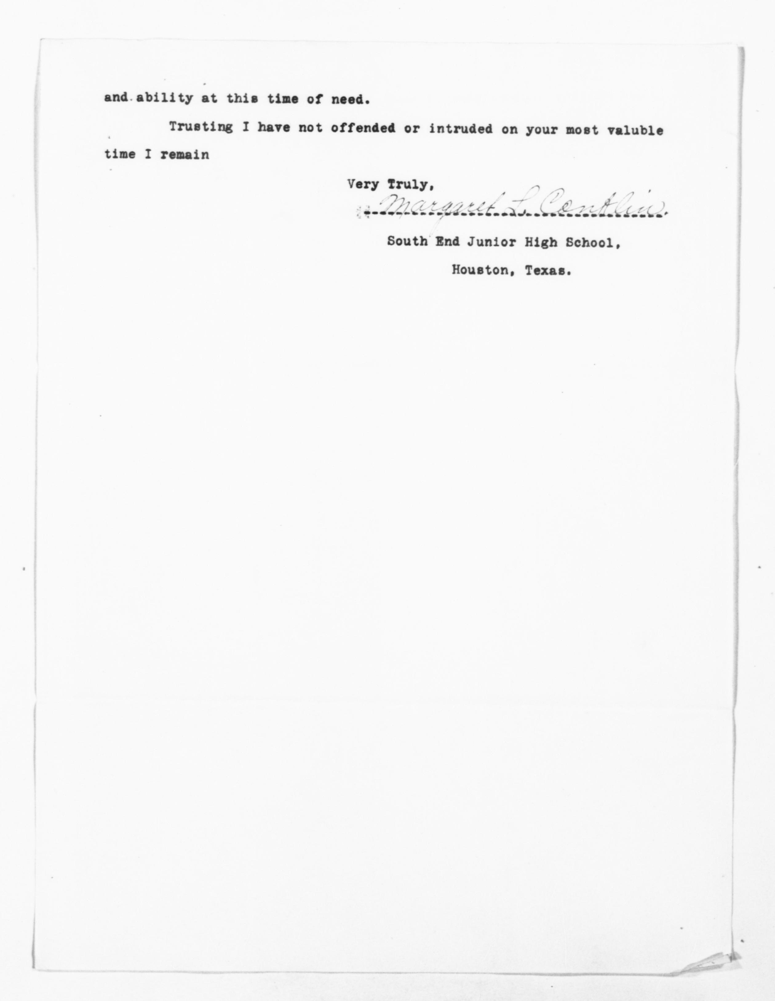 Scanned image of the current content page