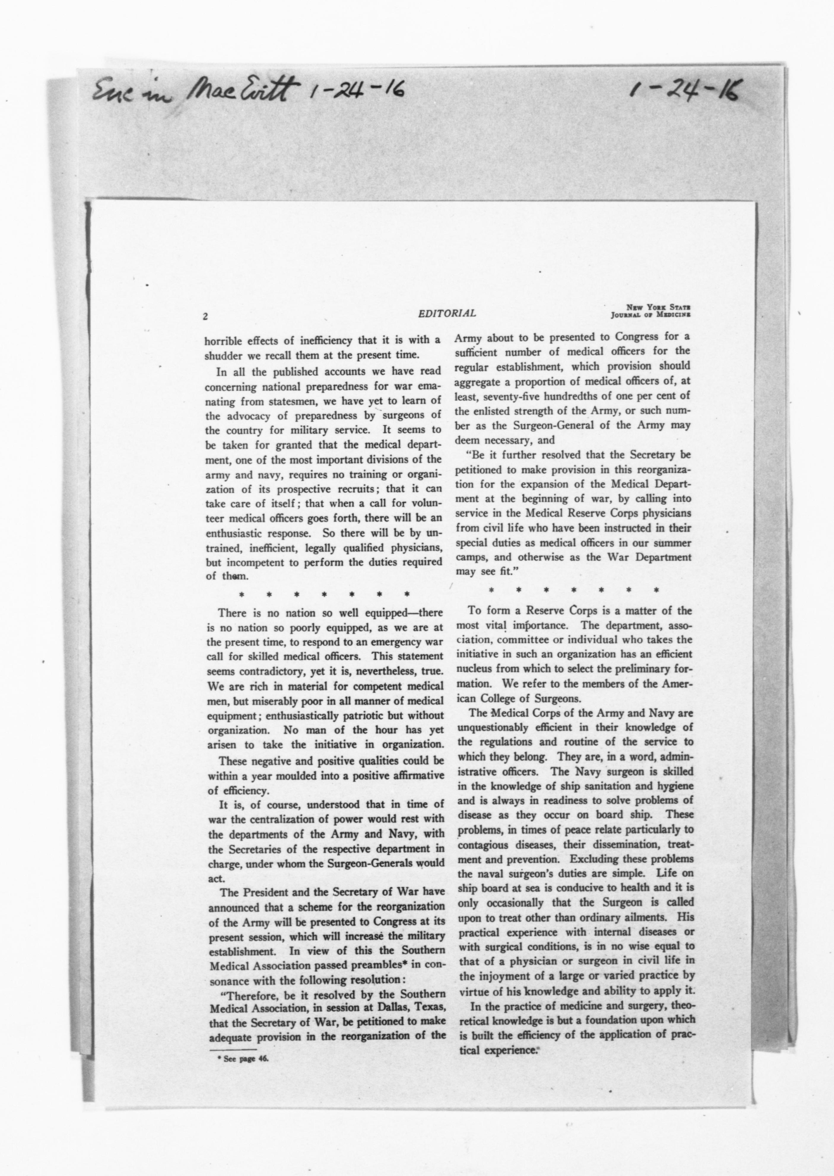Scanned image of the current content page
