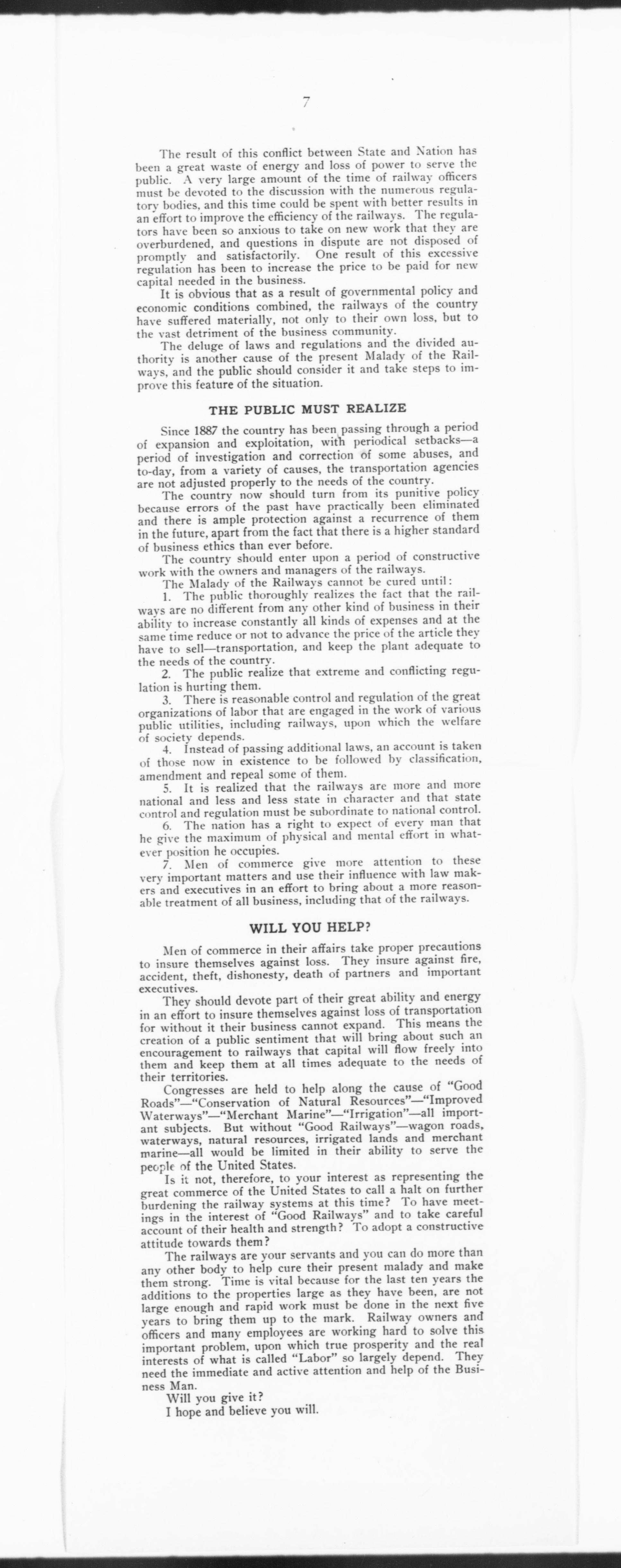 Scanned image of the current content page