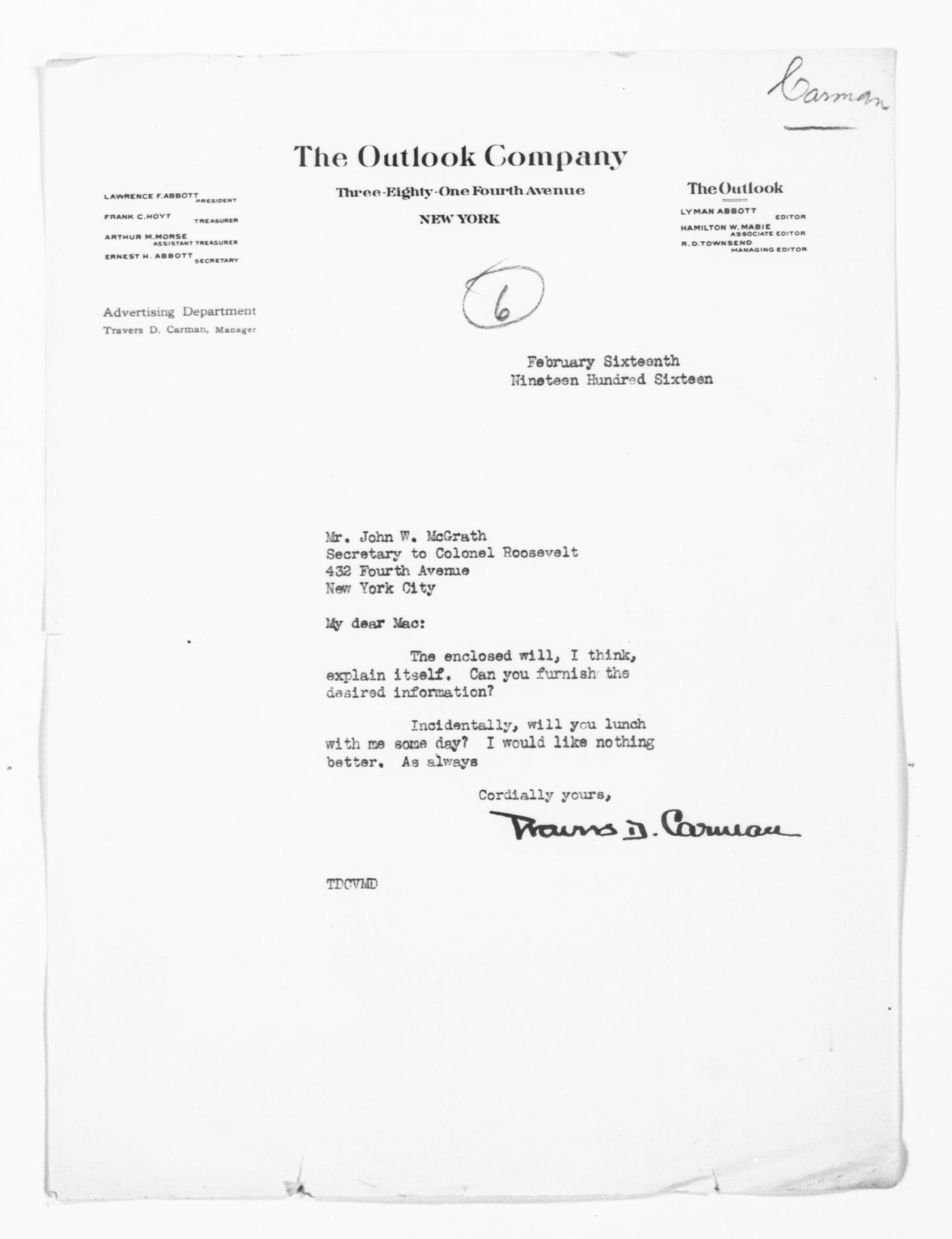 Scanned image of the current content page