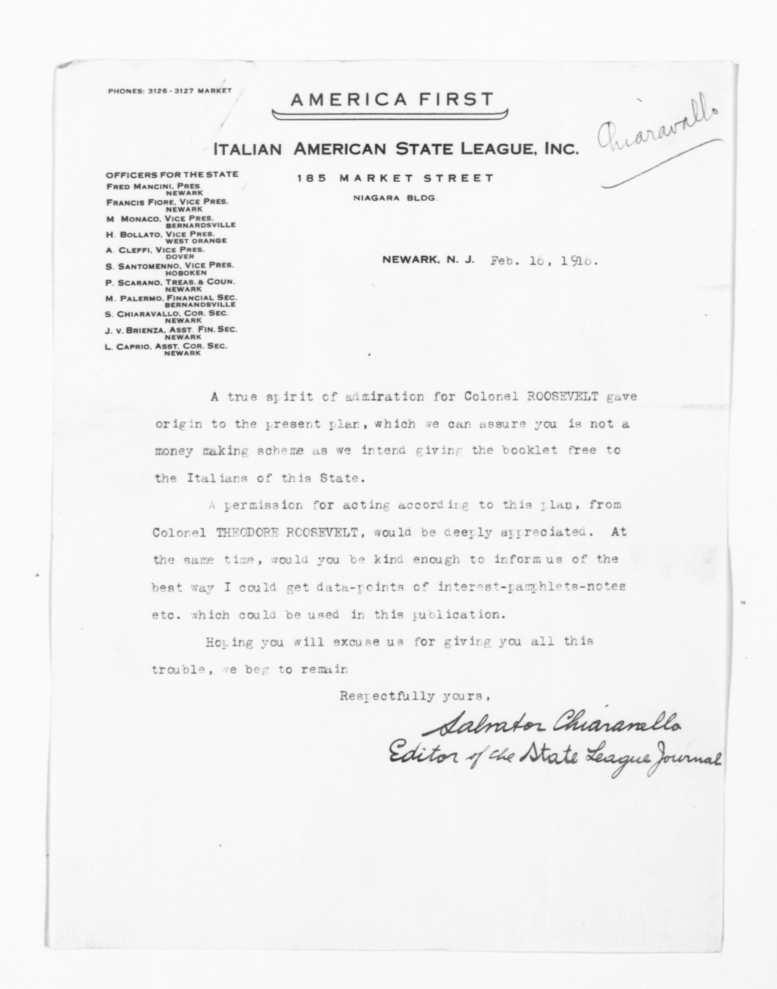 Scanned image of the current content page