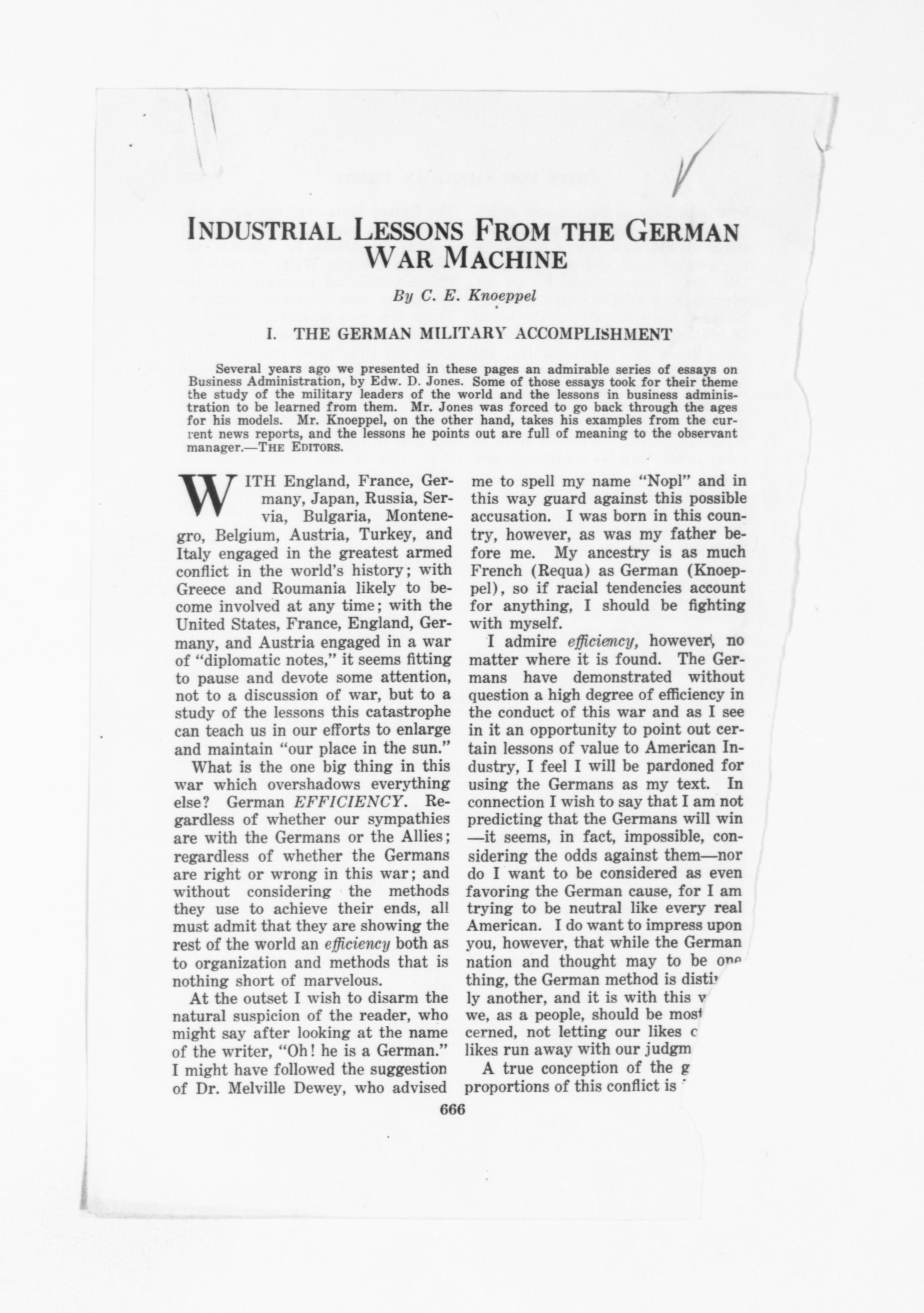 Scanned image of the current content page