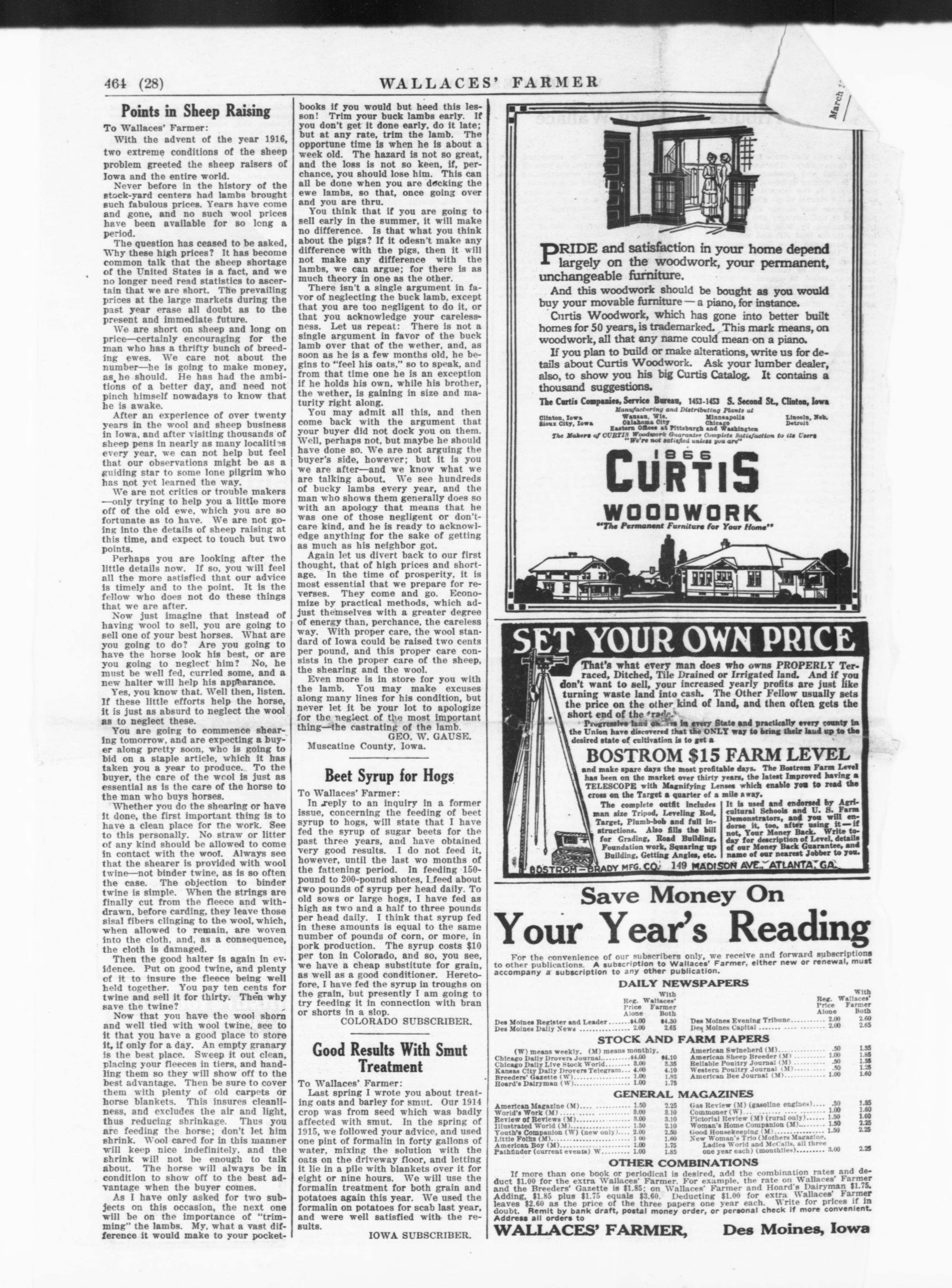 Scanned image of the current content page