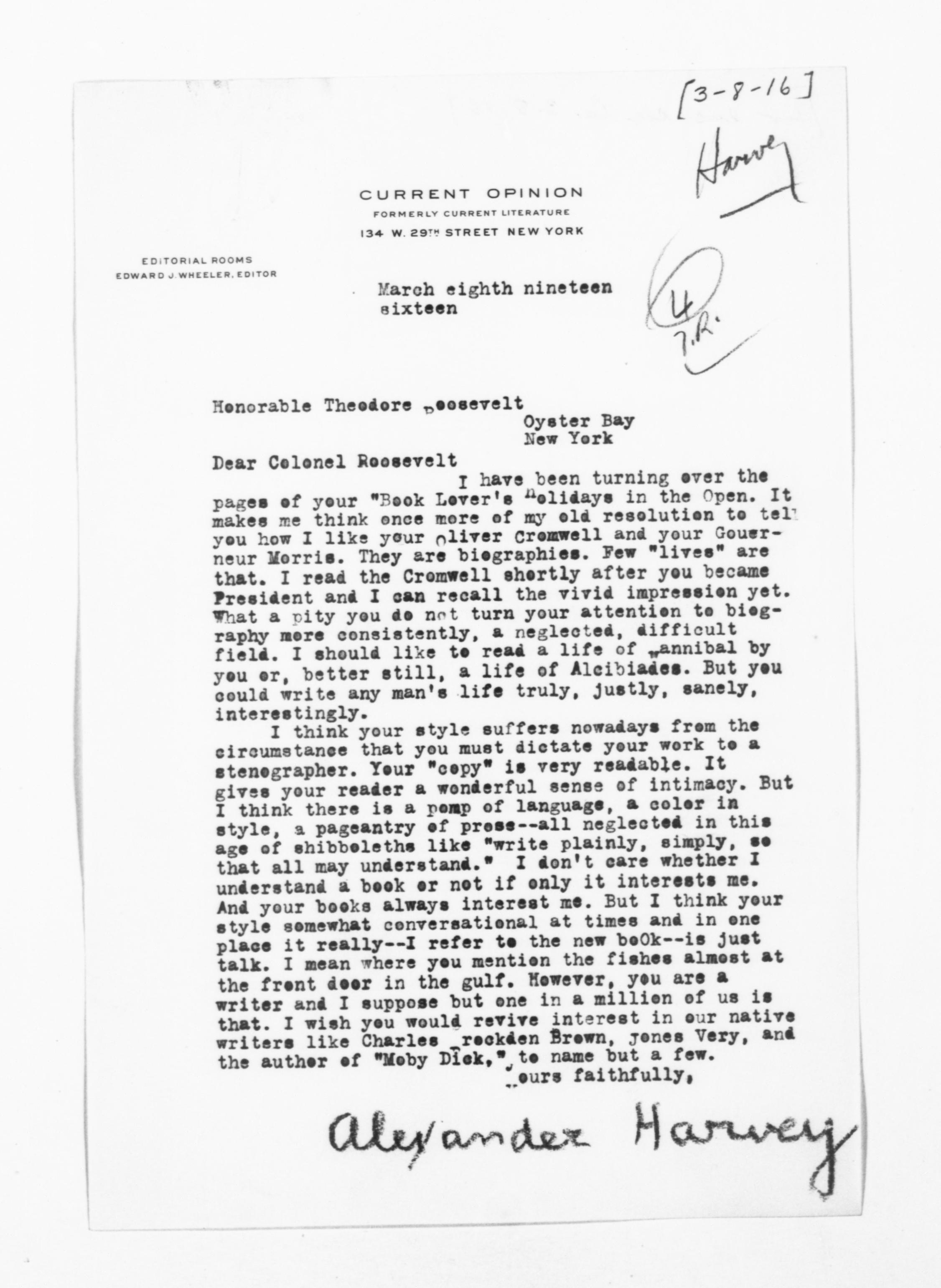 Scanned image of the current content page