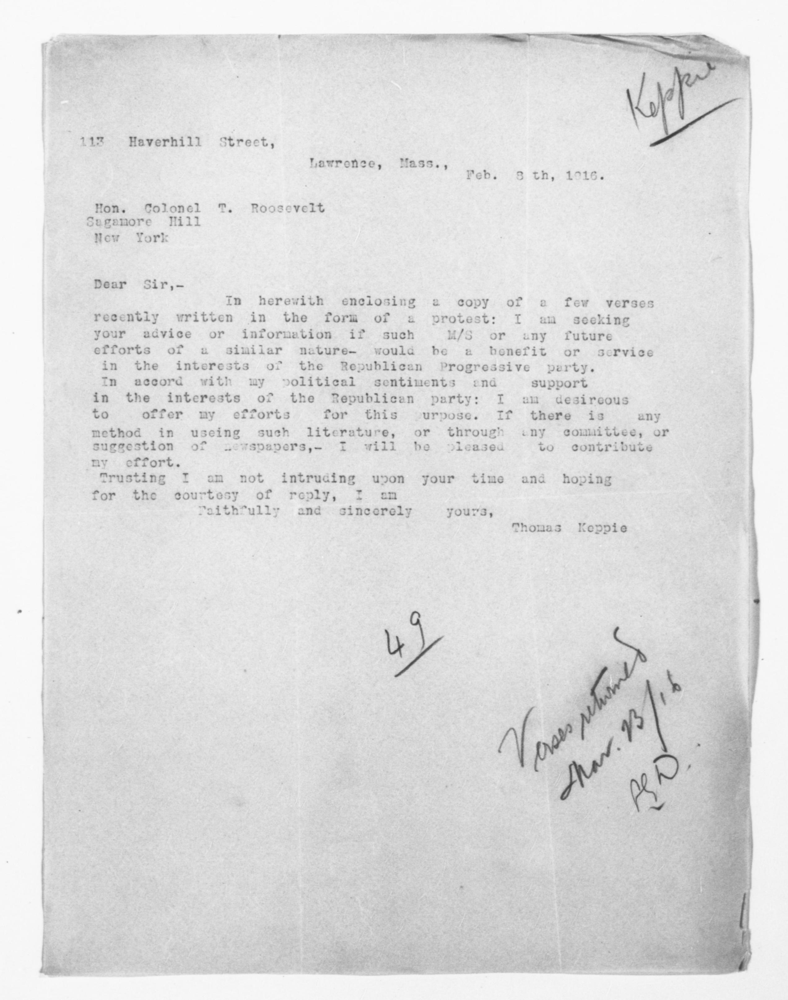 Scanned image of the current content page