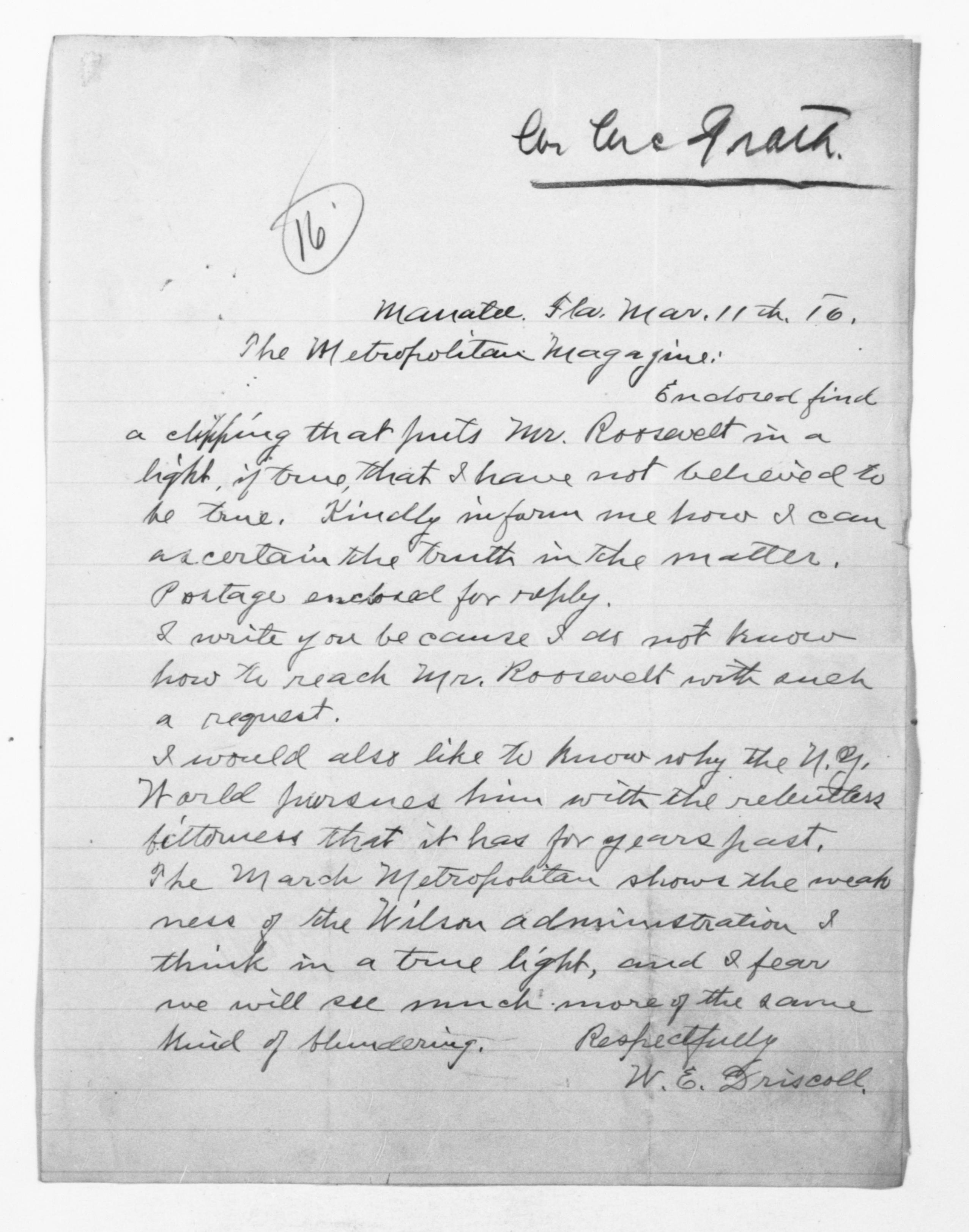 Scanned image of the current content page