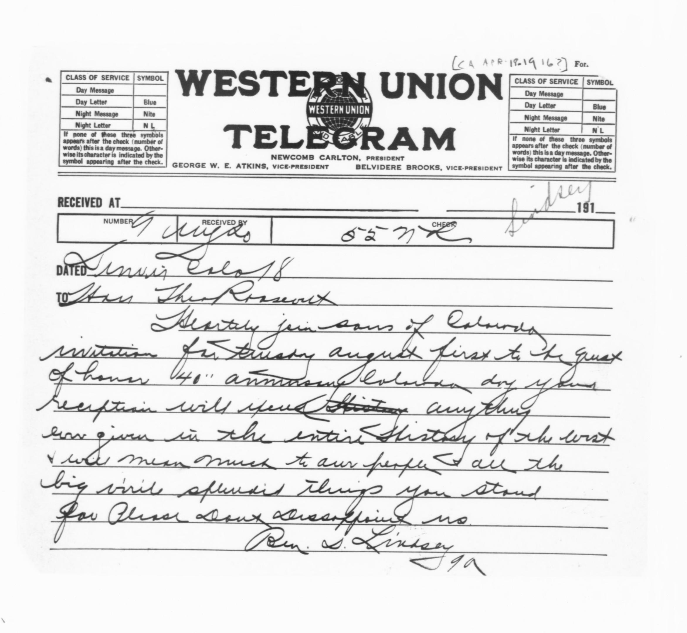 Scanned image of the current content page