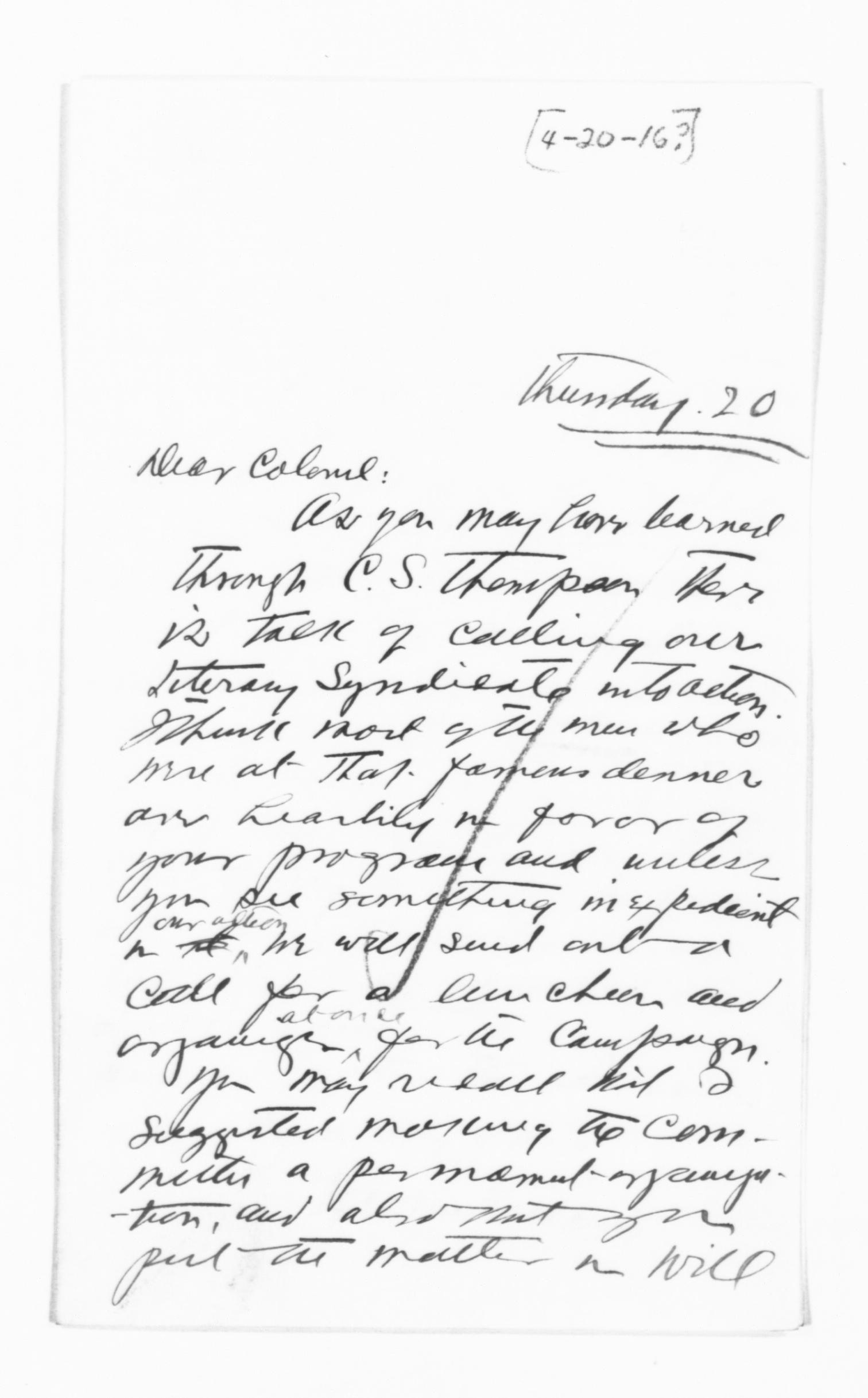 Scanned image of the current content page