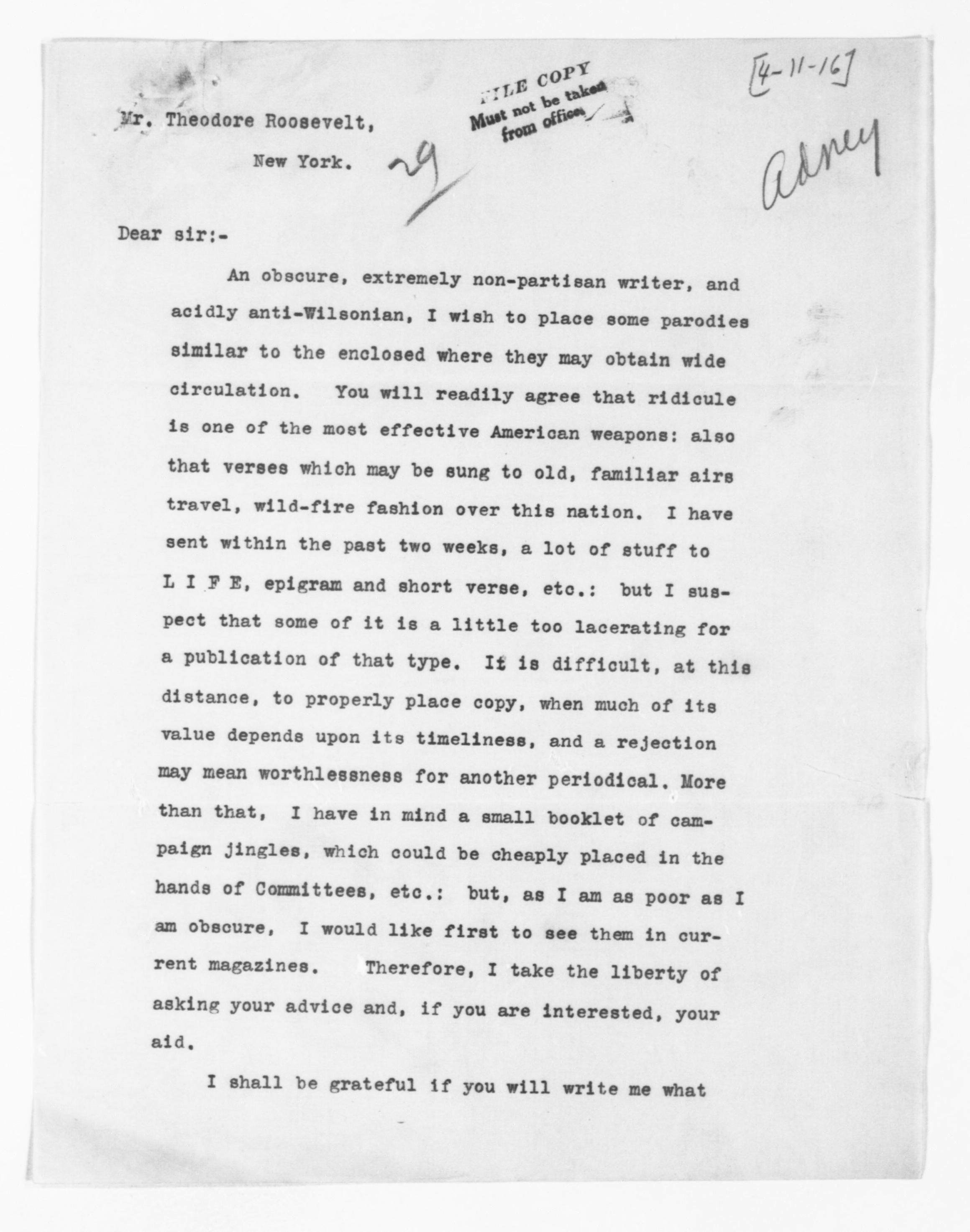 Scanned image of the current content page