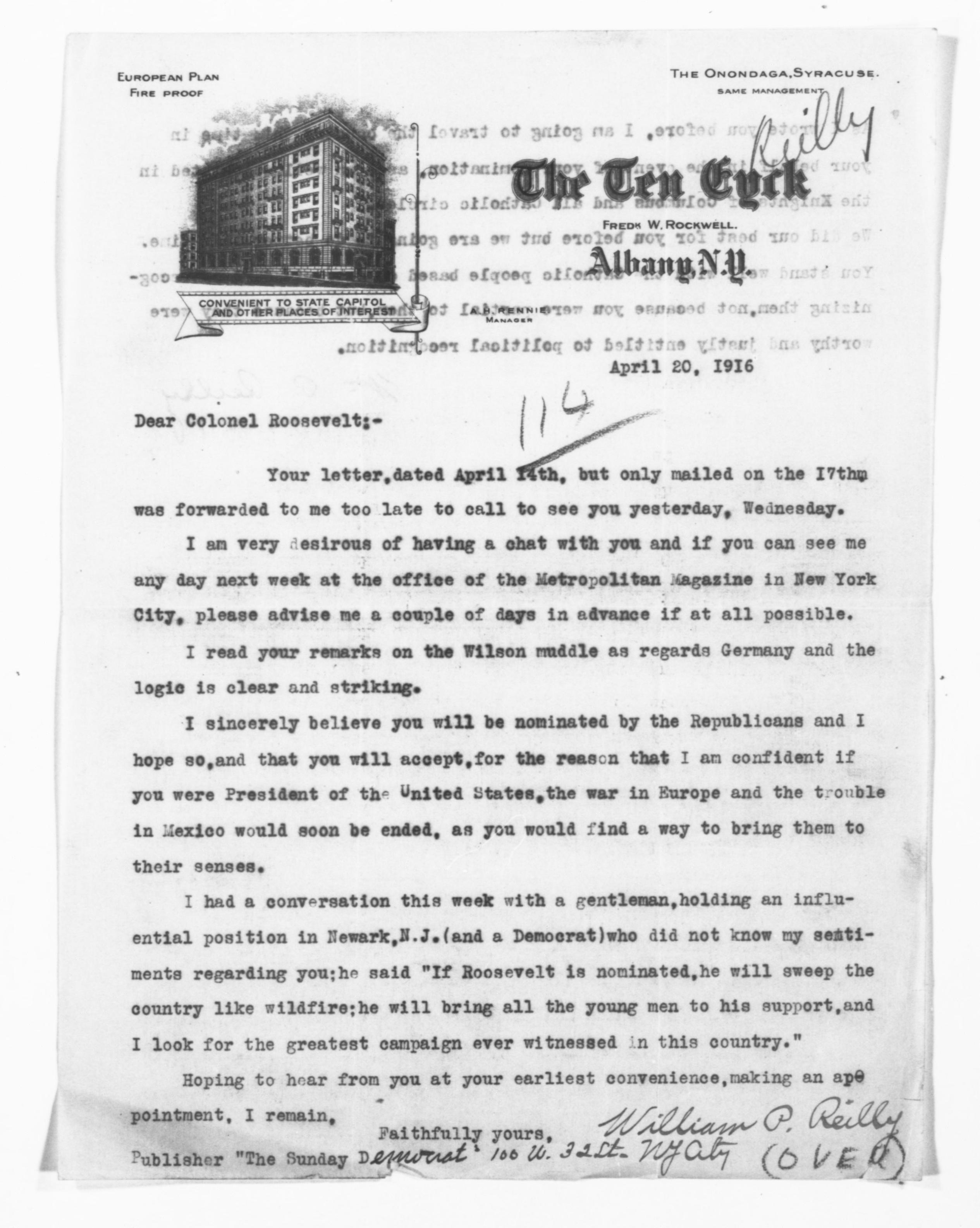 Scanned image of the current content page