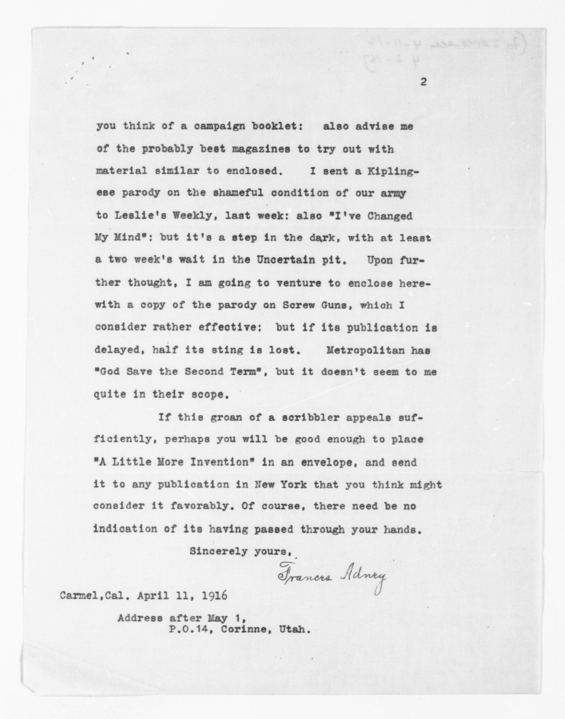 Scanned image of the current content page