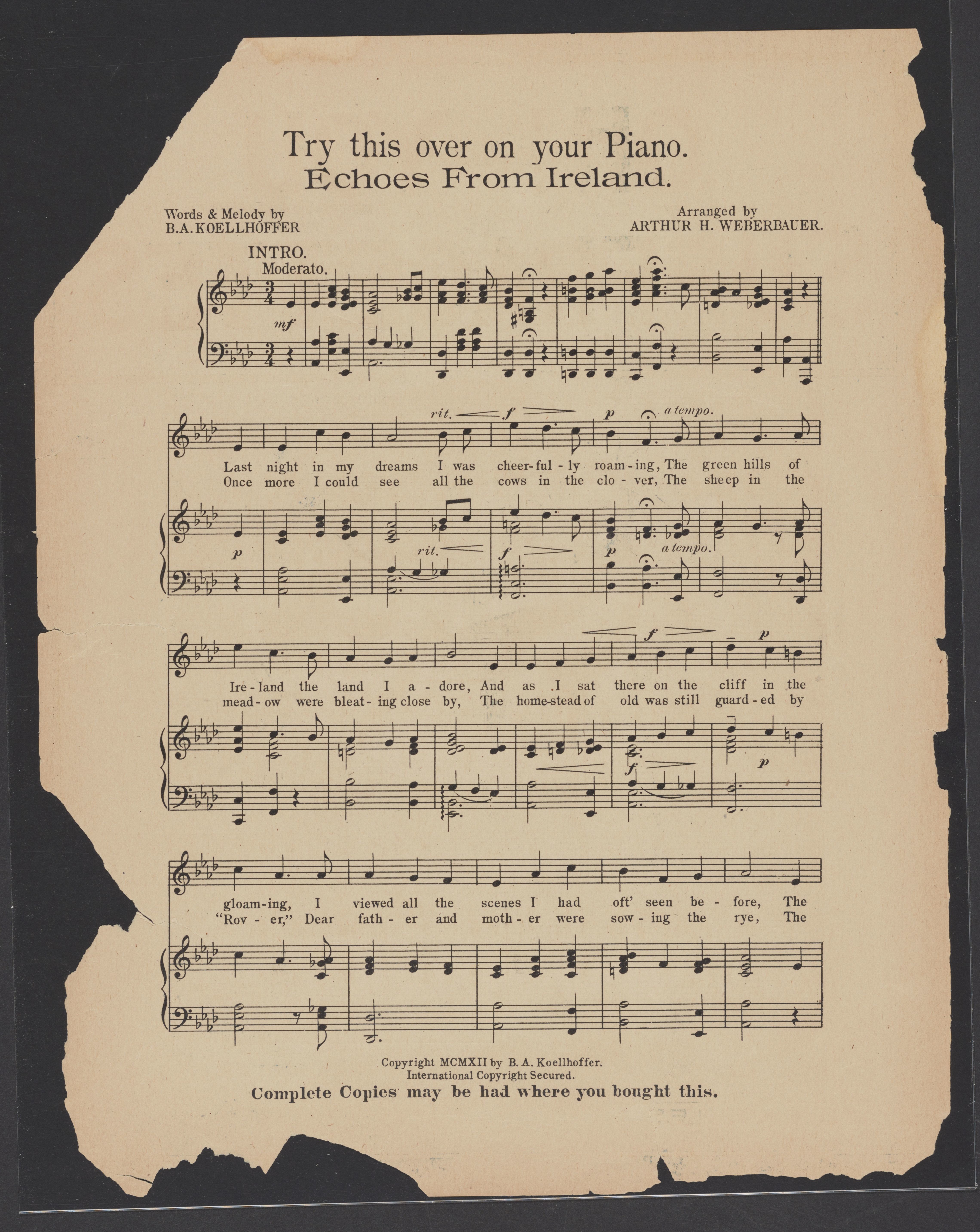 Scanned image of the current content page