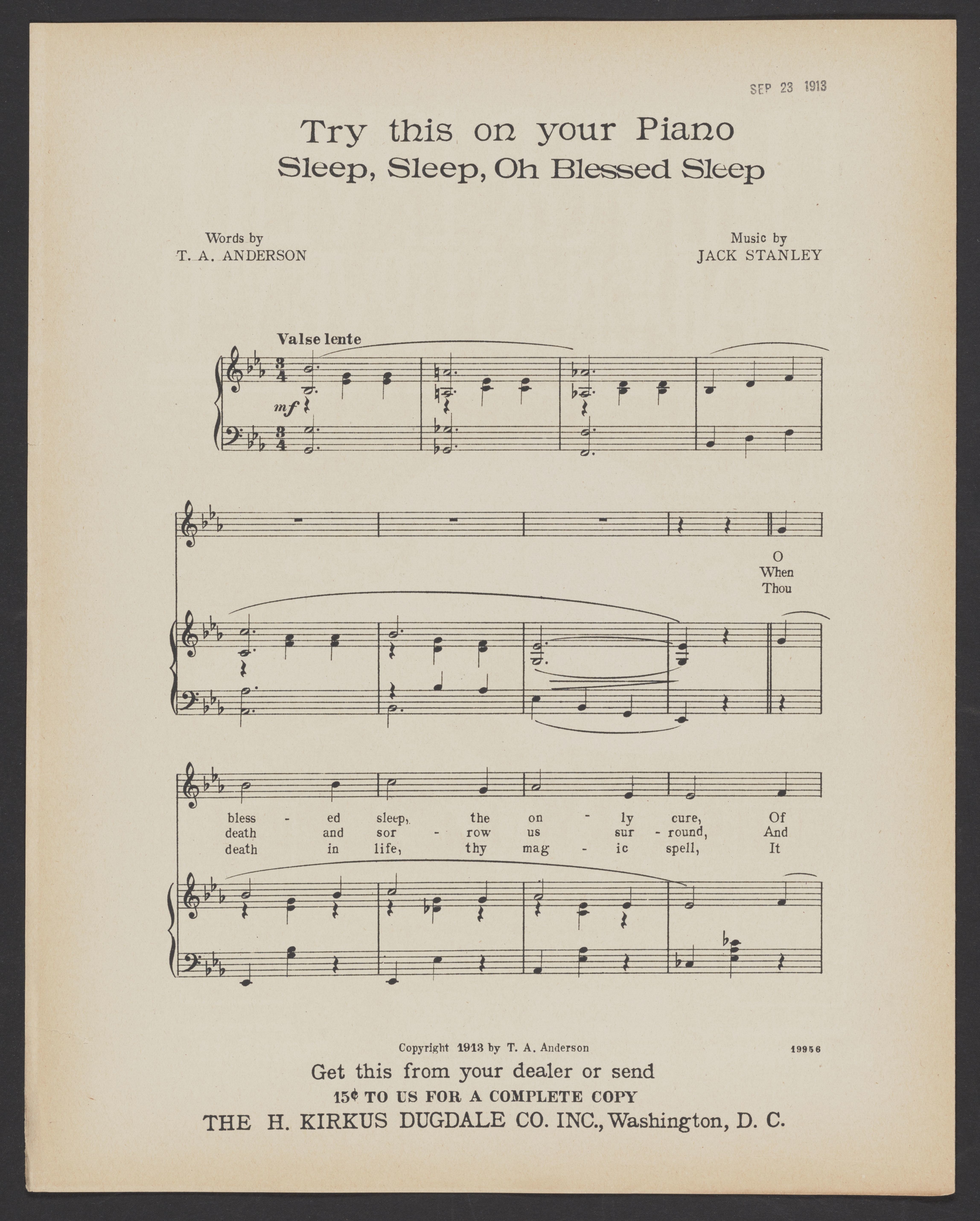 Scanned image of the current content page