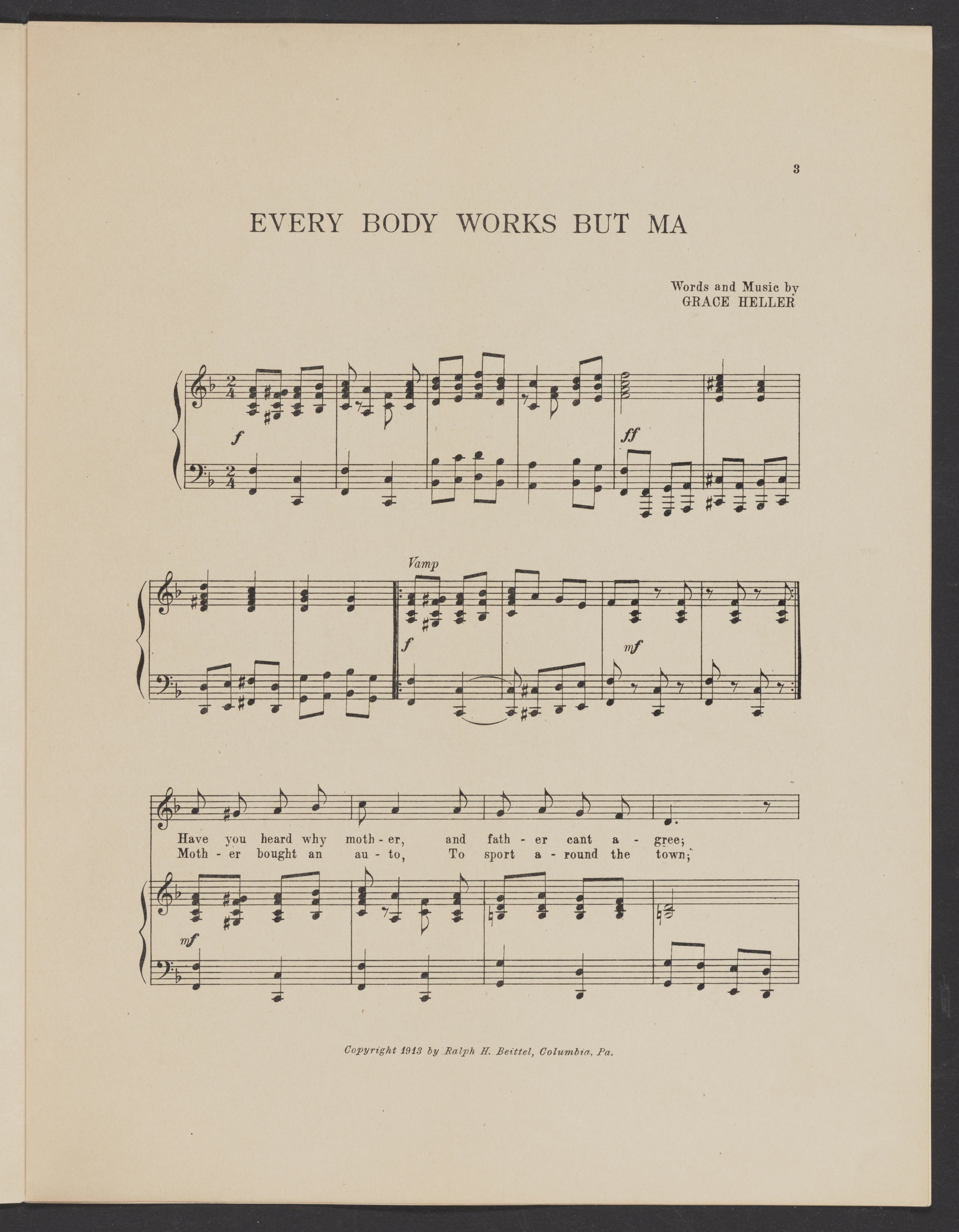 Scanned image of the current content page