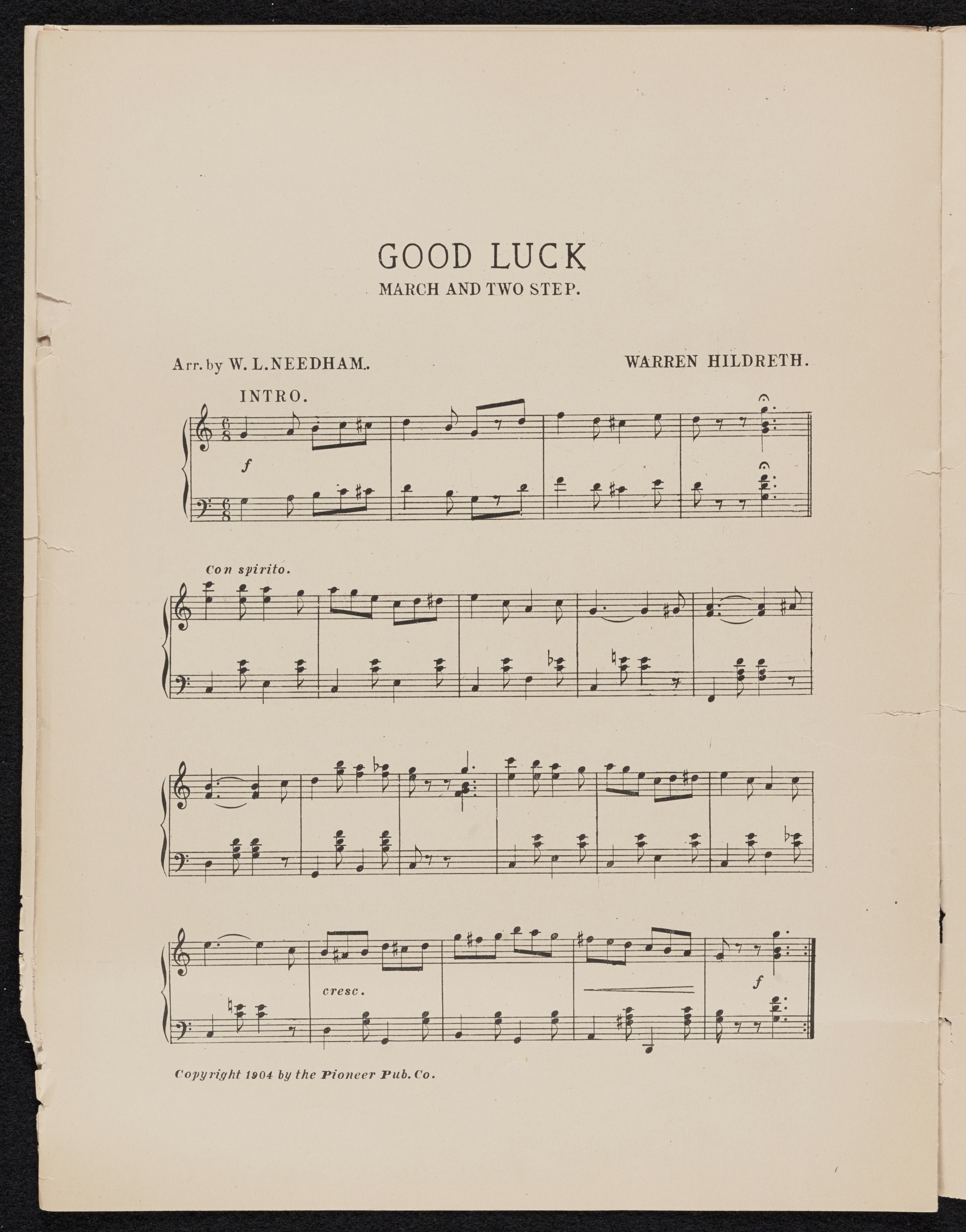 Scanned image of the current content page