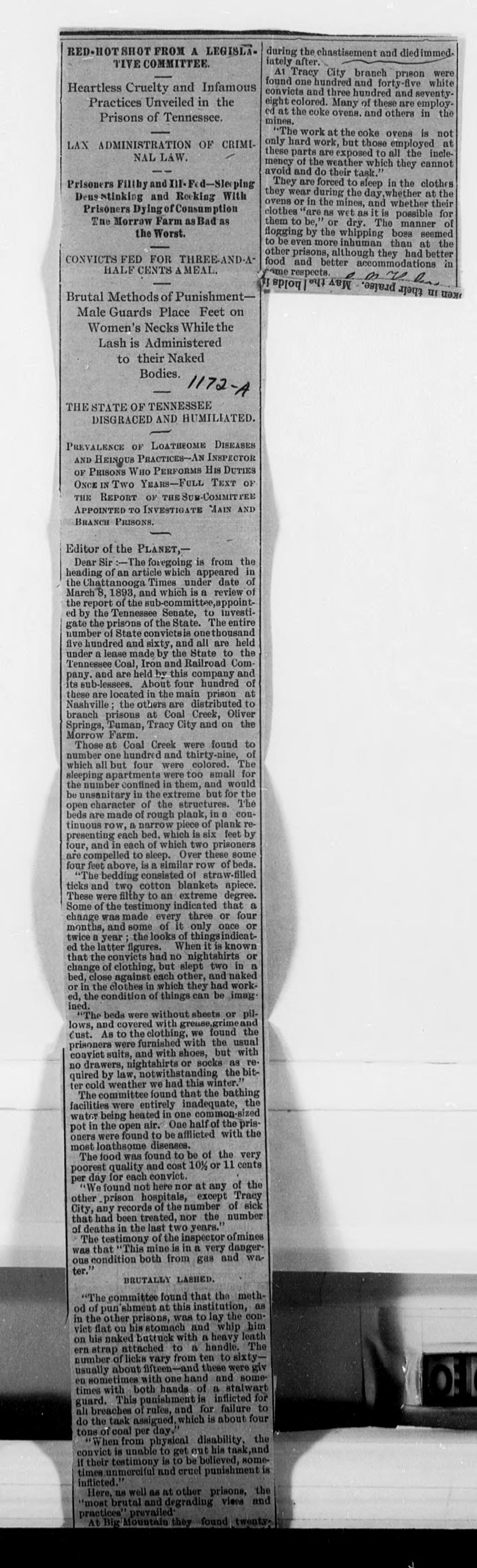 Scanned image of the current content page