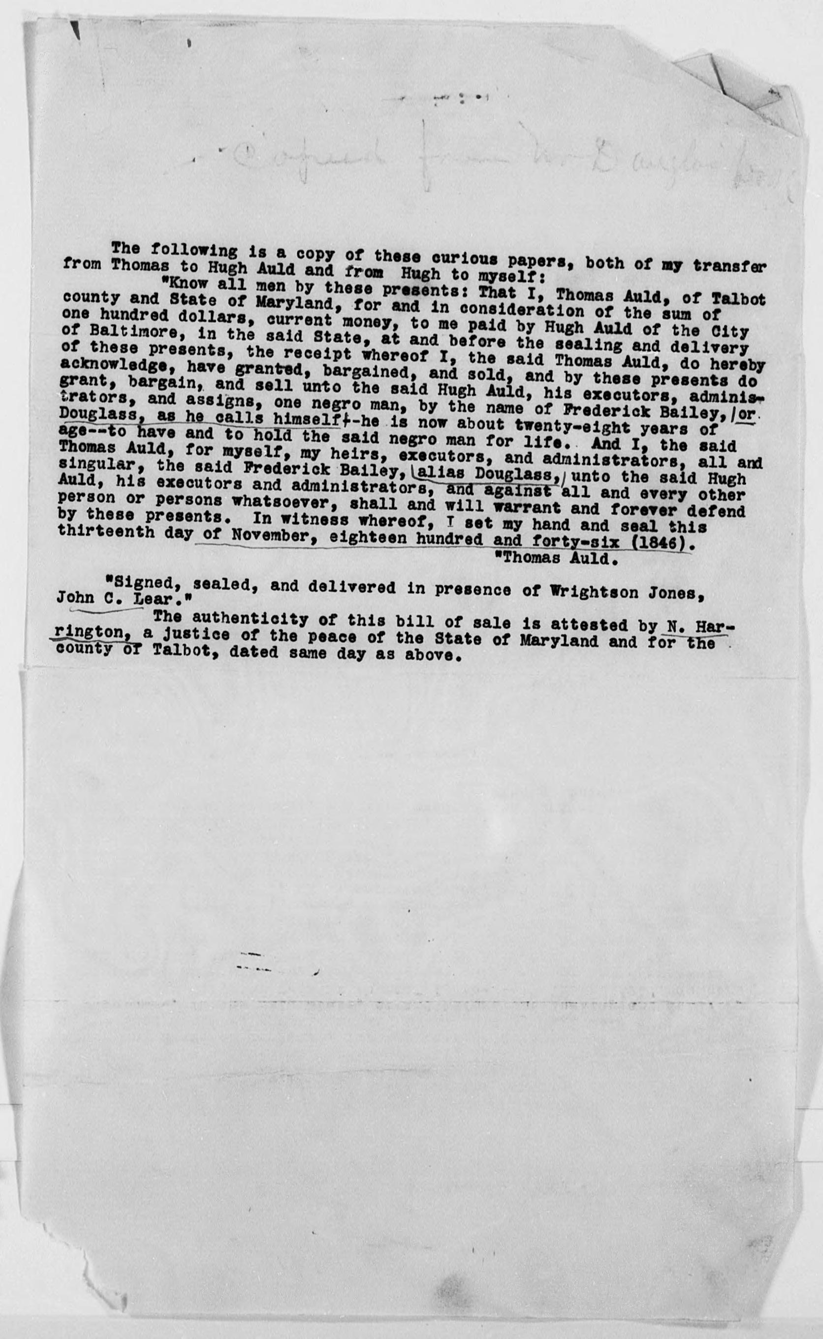 Scanned image of the current content page