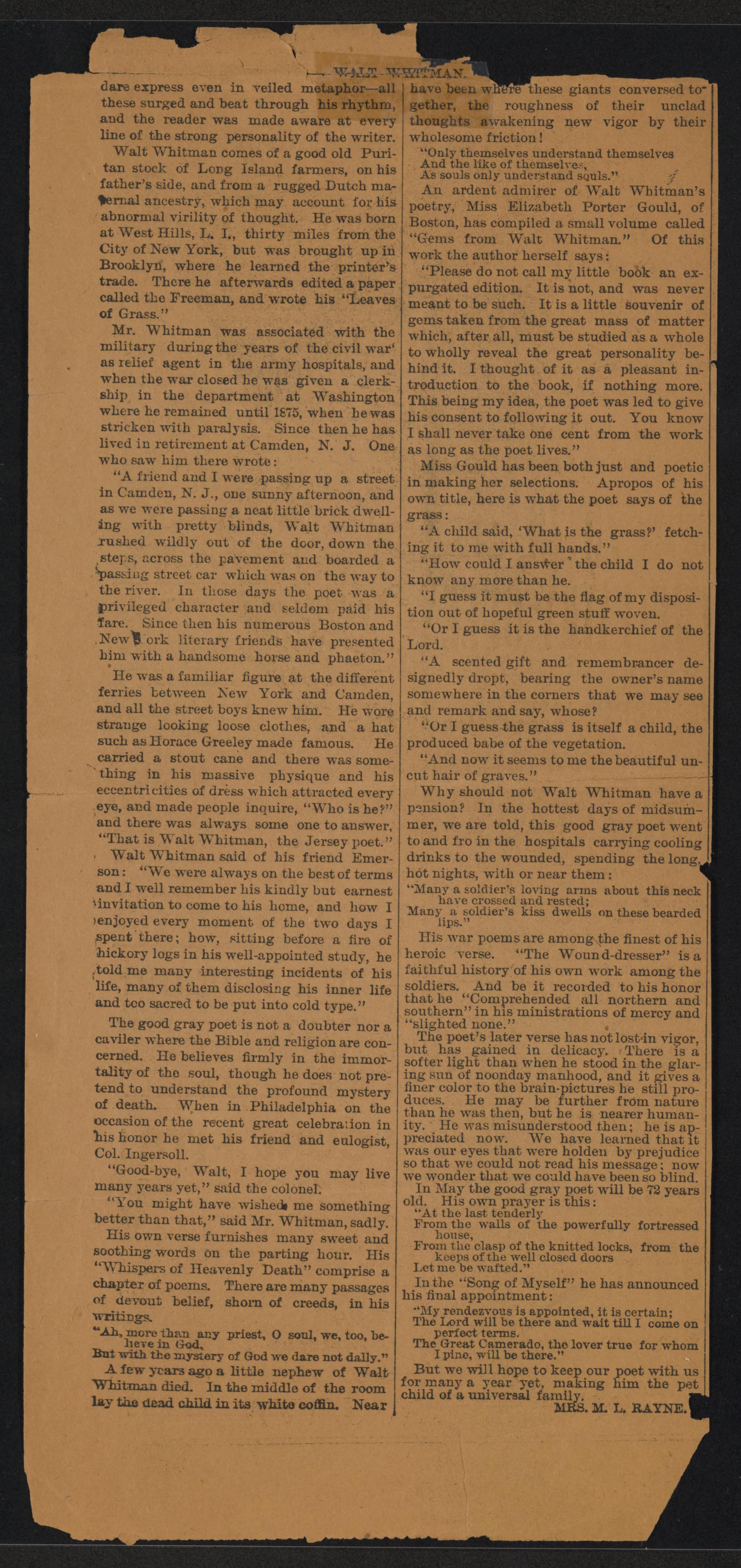 Scanned image of the current content page