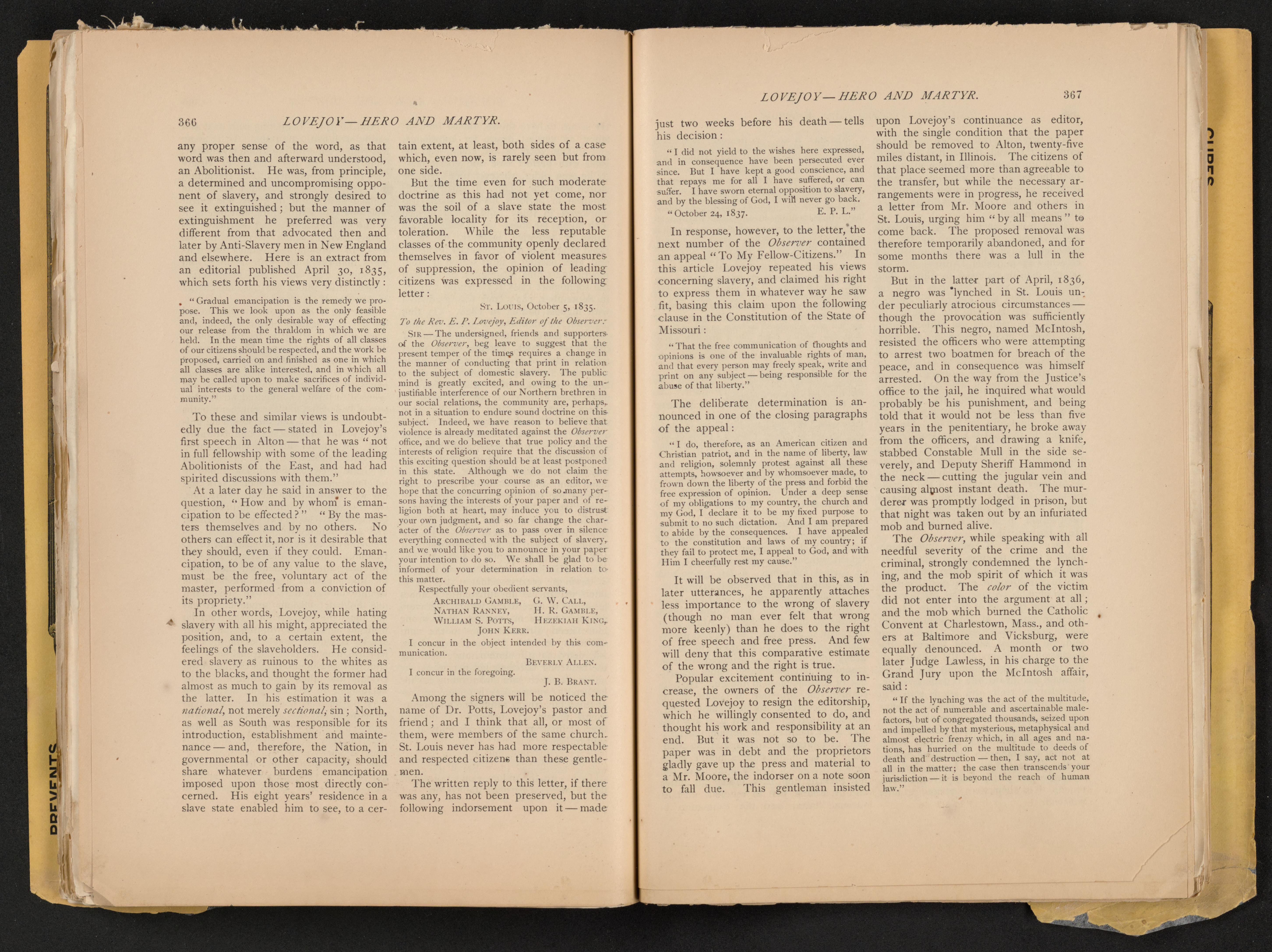 Scanned image of the current content page