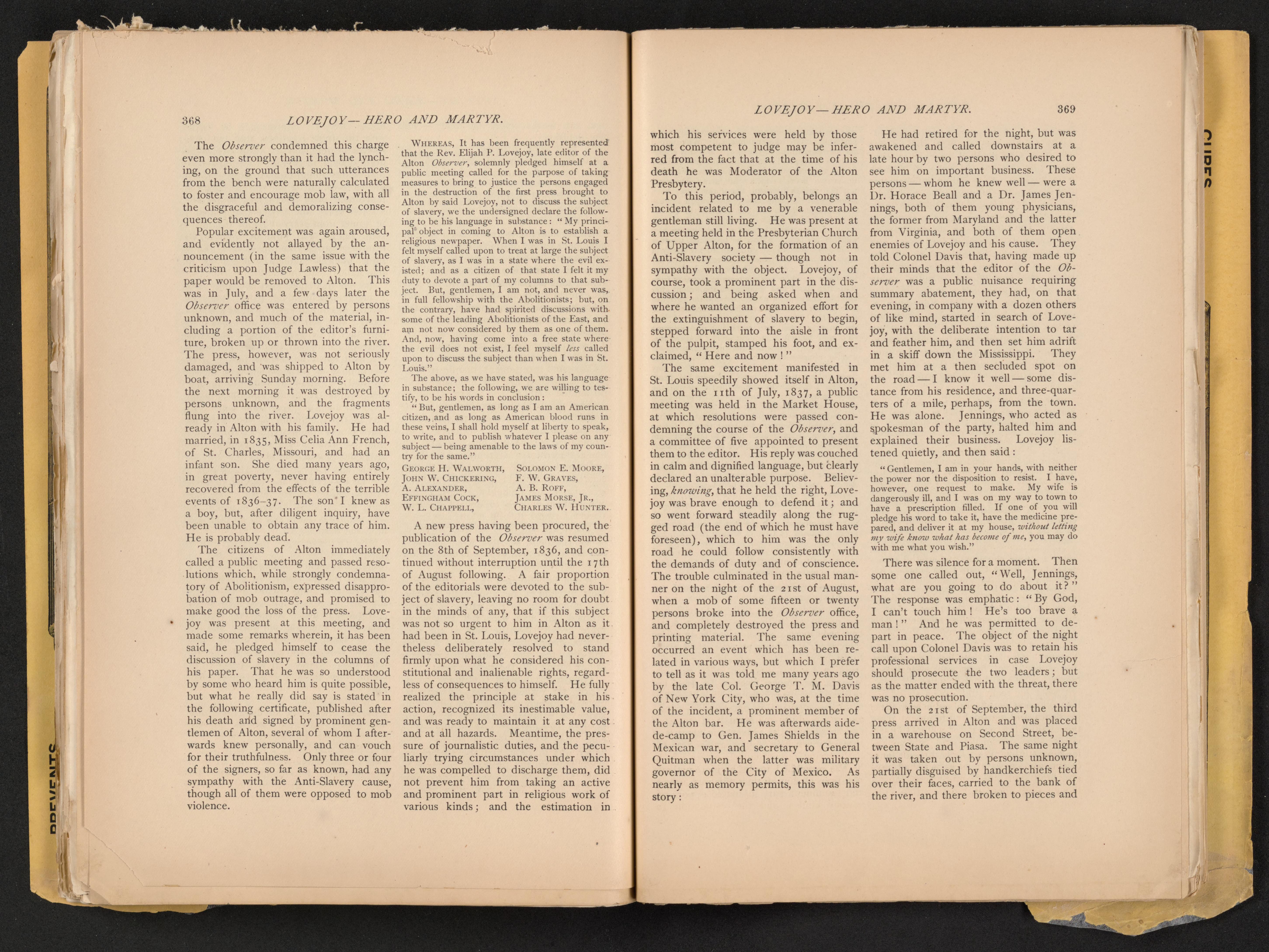 Scanned image of the current content page