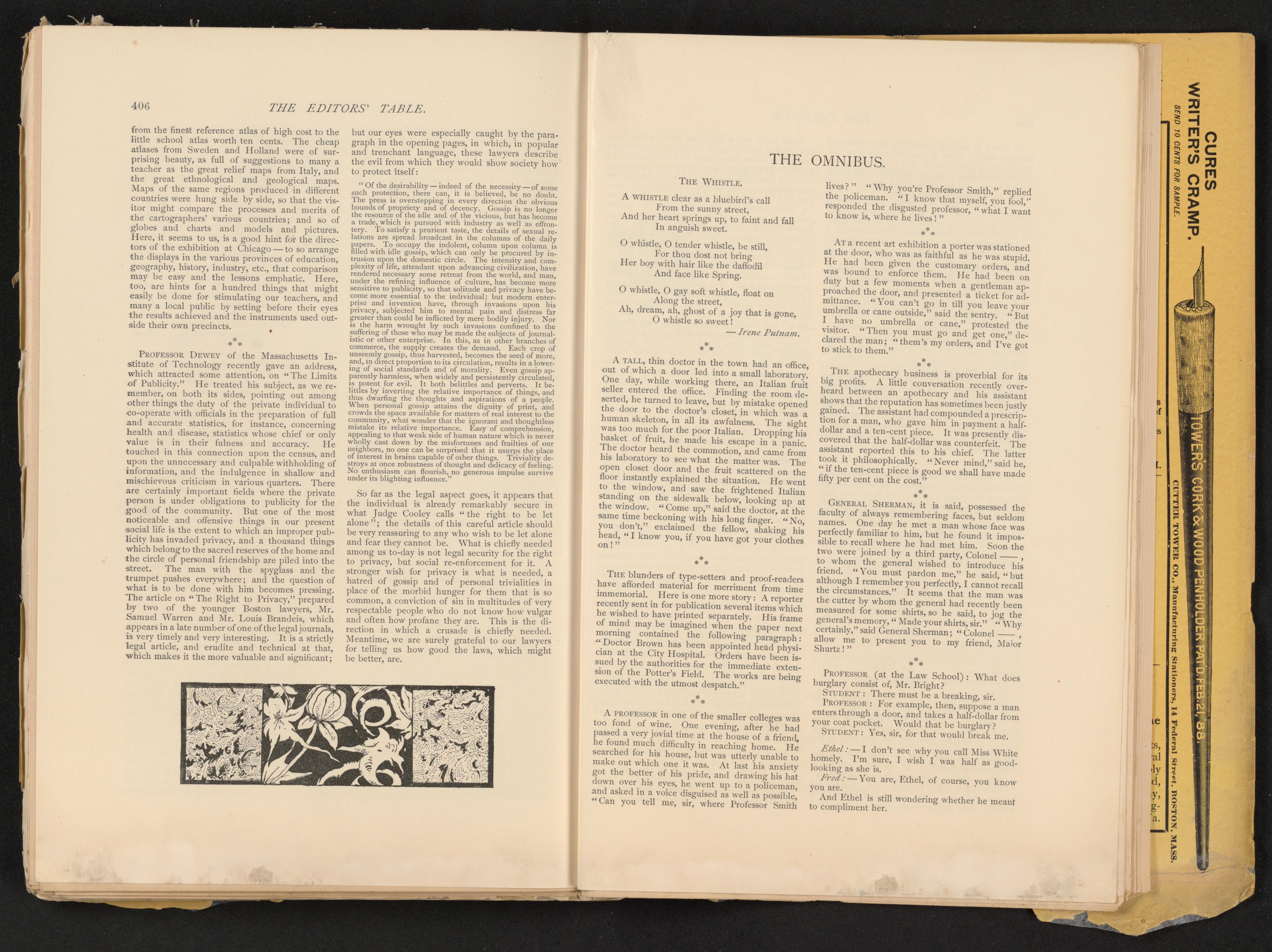 Scanned image of the current content page