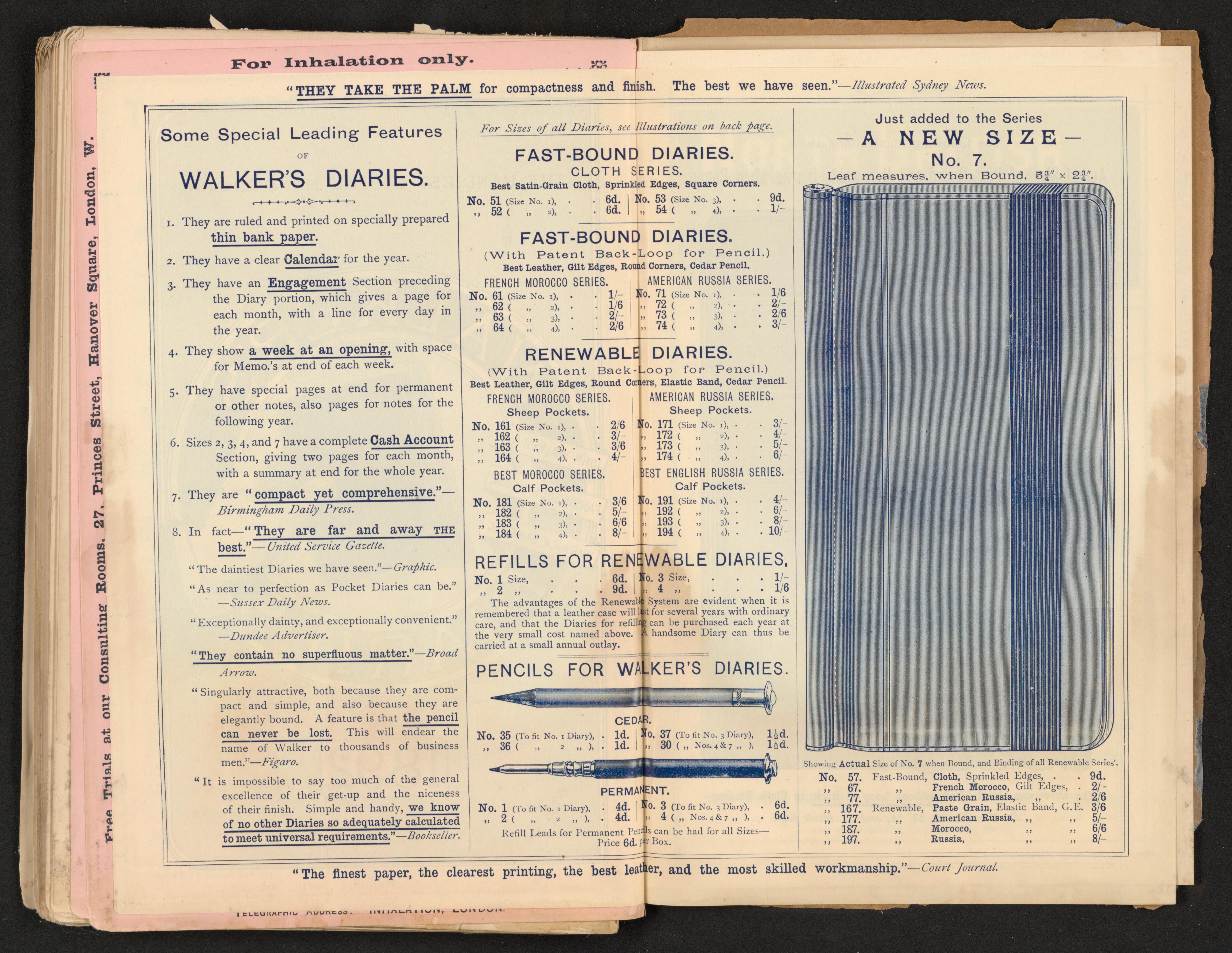 Scanned image of the current content page