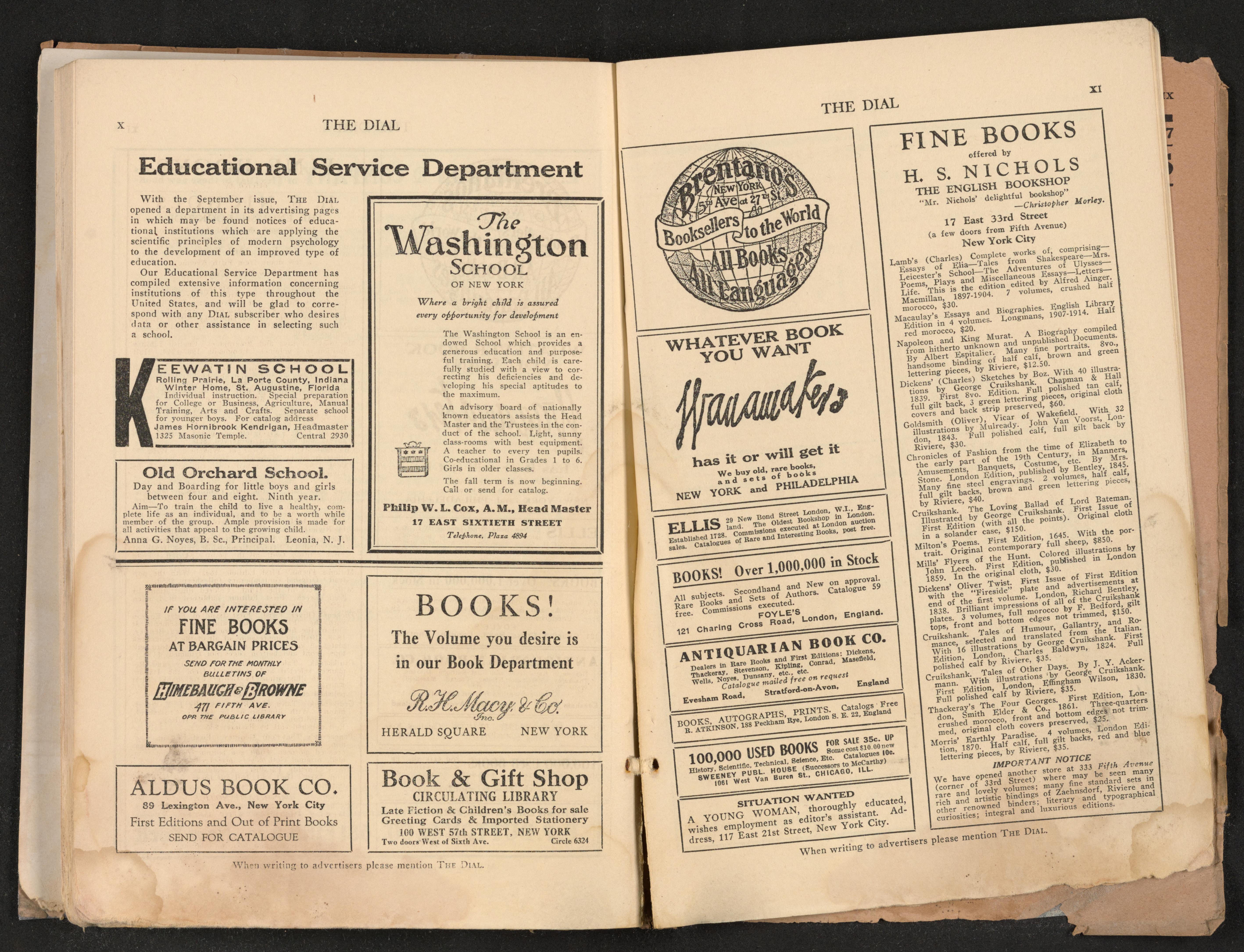 Scanned image of the current content page