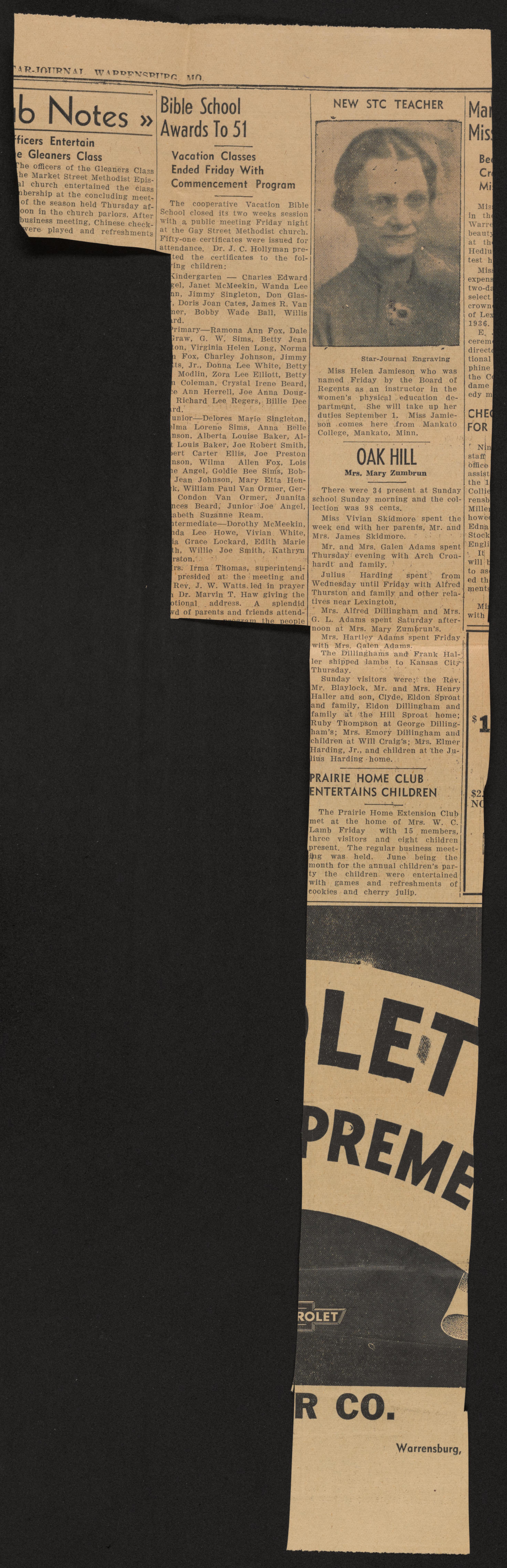 Scanned image of the current content page