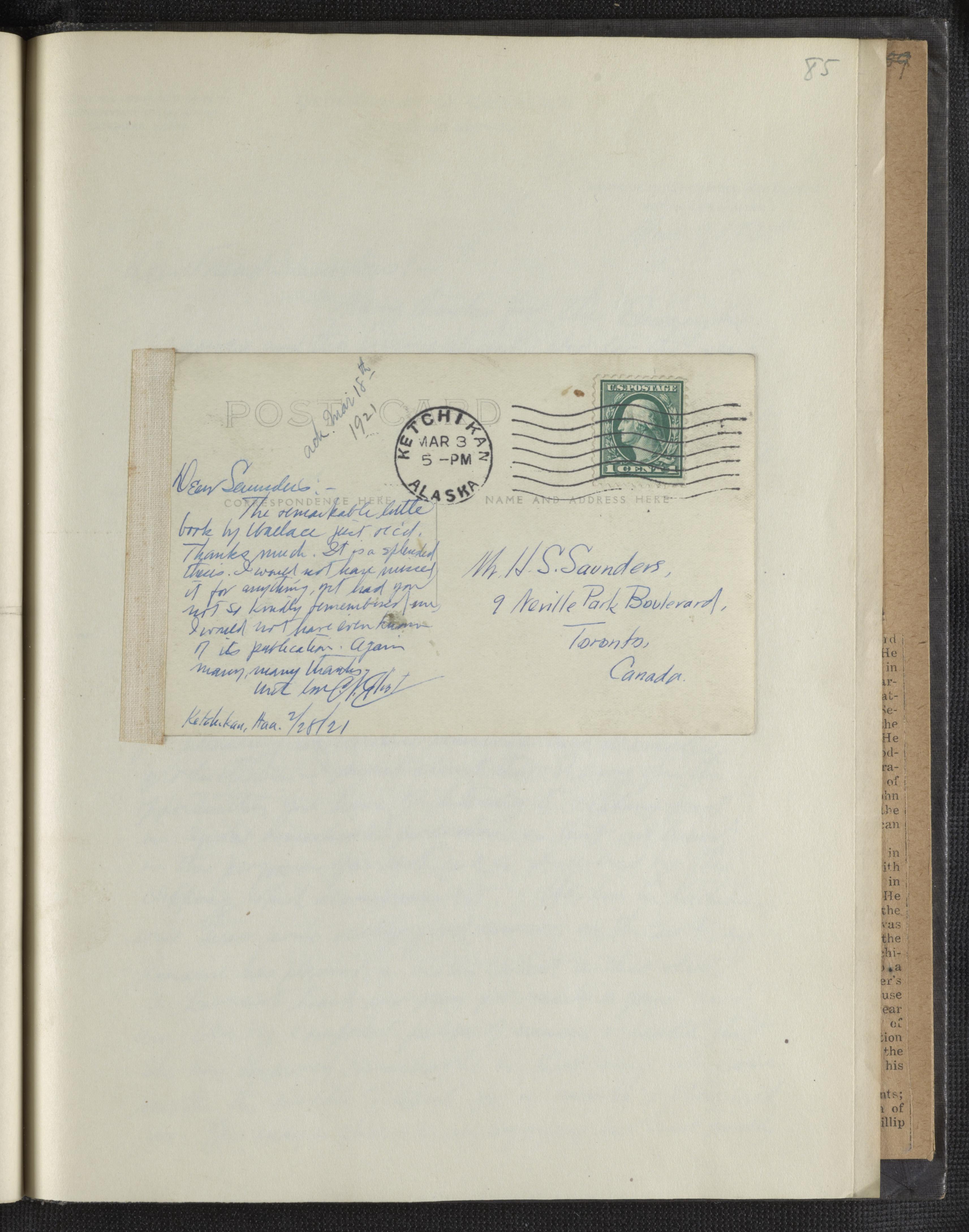 Scanned image of the current content page