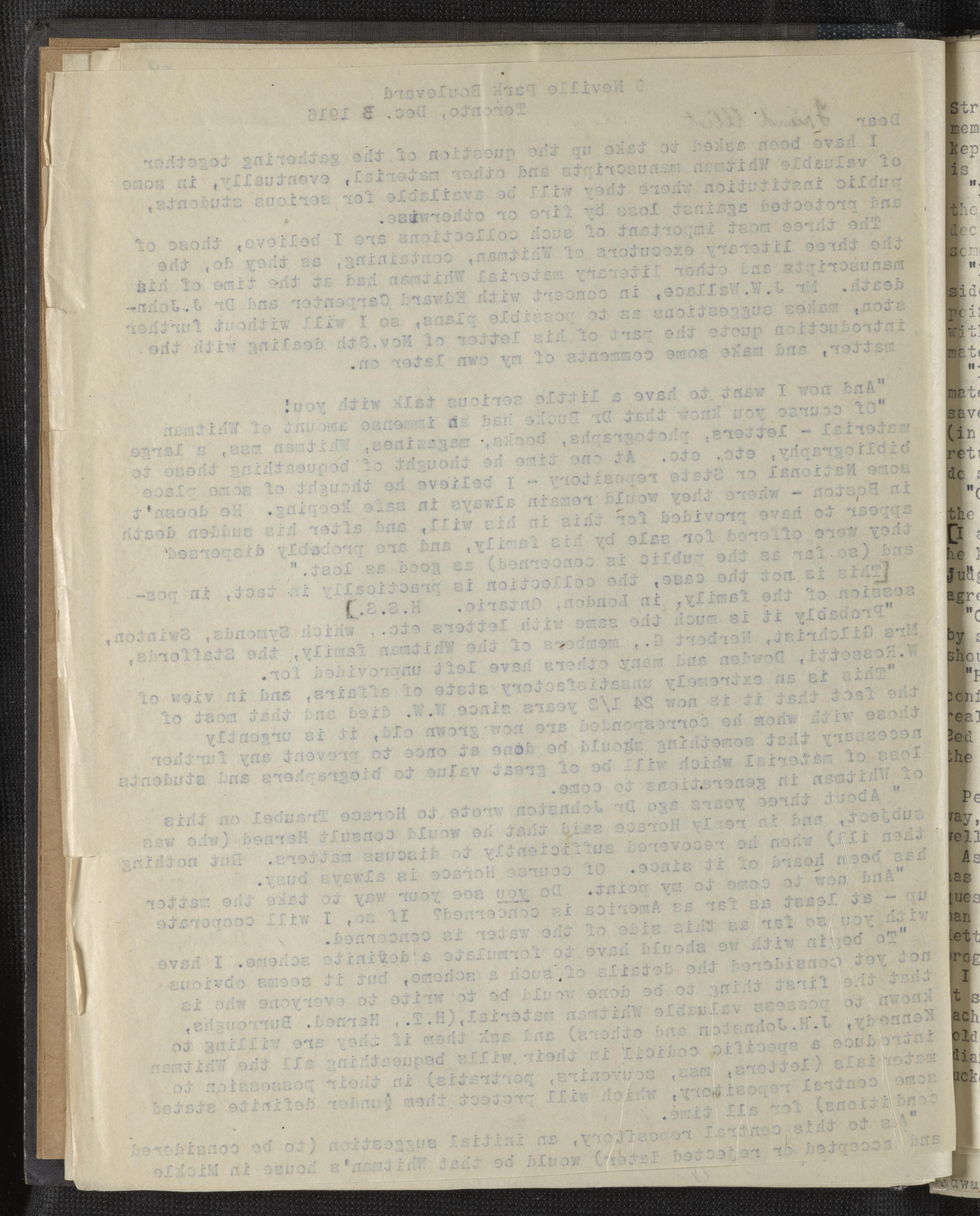 Scanned image of the current content page