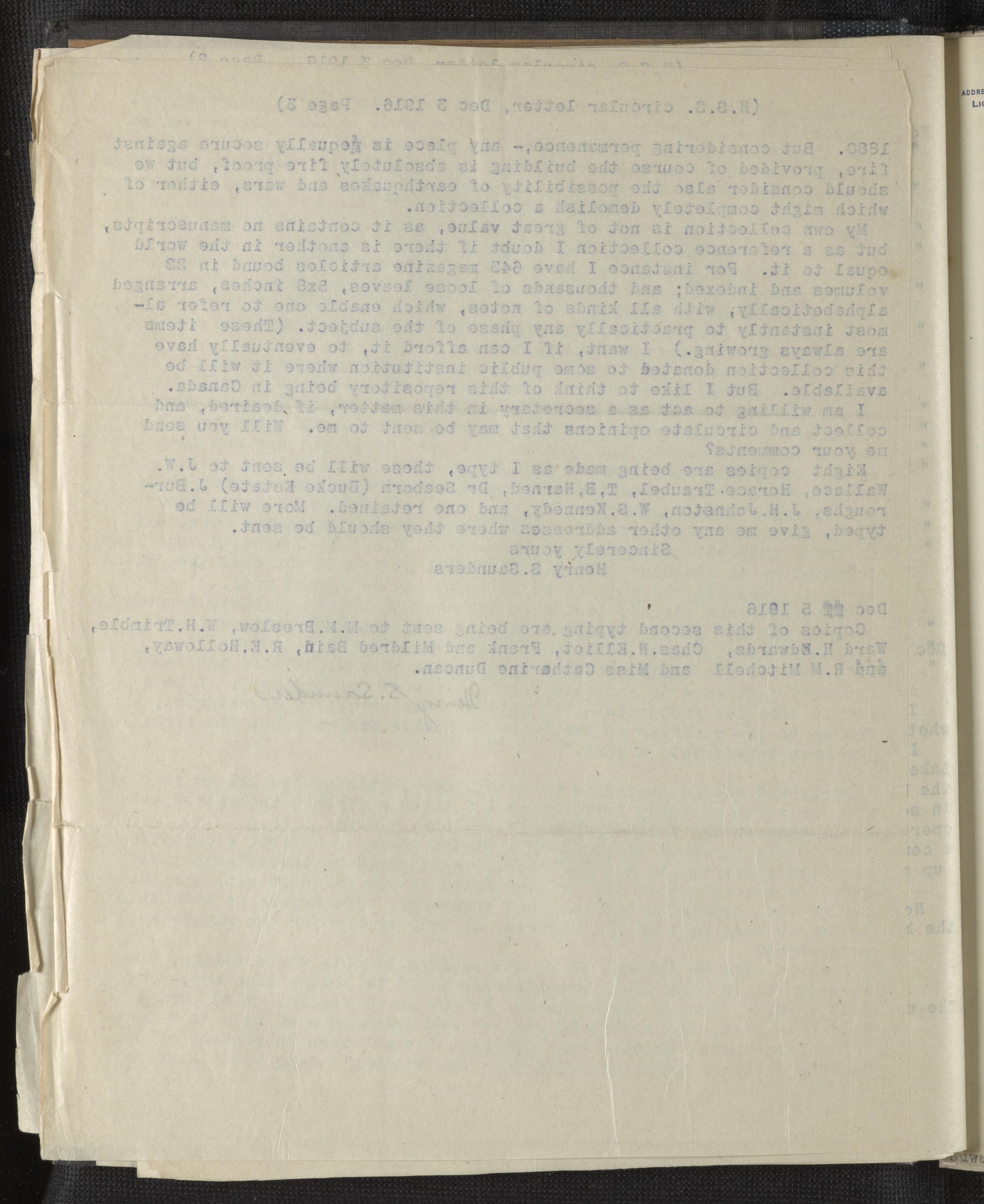 Scanned image of the current content page