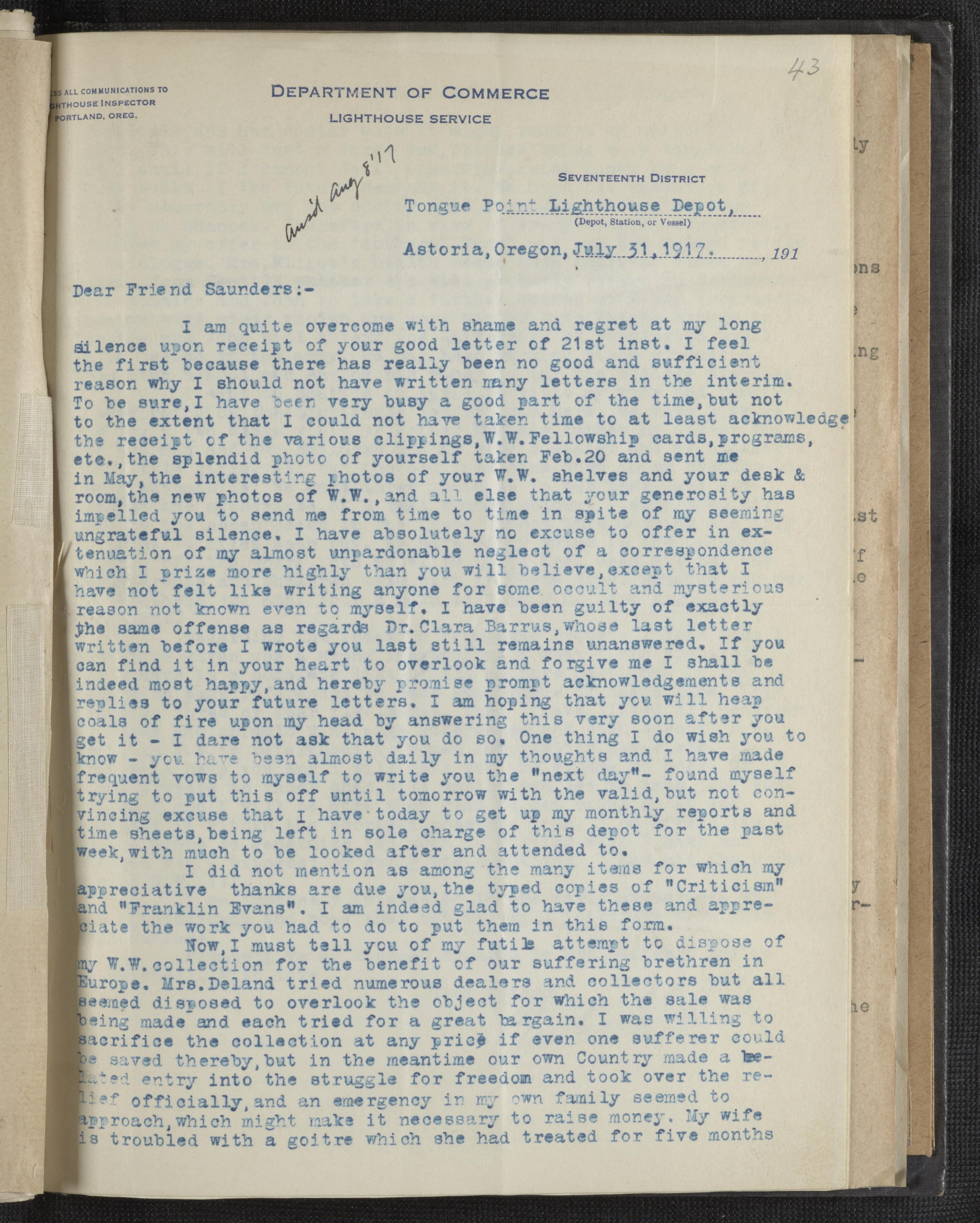 Scanned image of the current content page